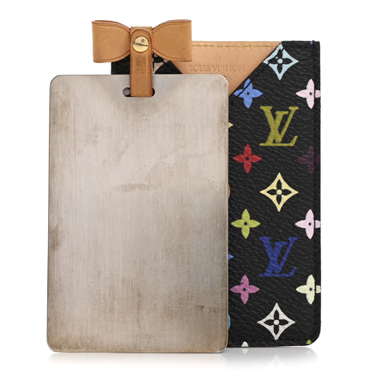 Louis Vuitton Monogram Multicolor Mirror and Case Pouch Black 3 of 11