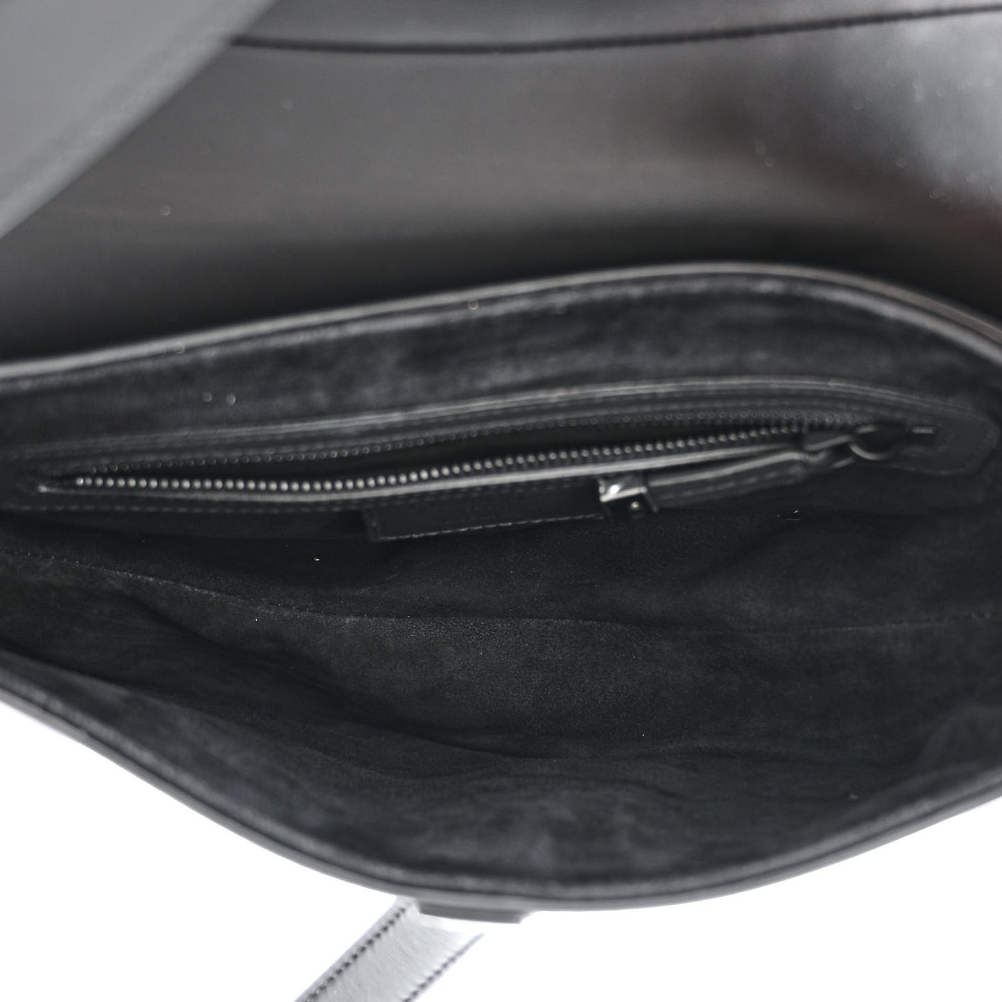 Ultra Matte Calfskin Saddle Bag Black