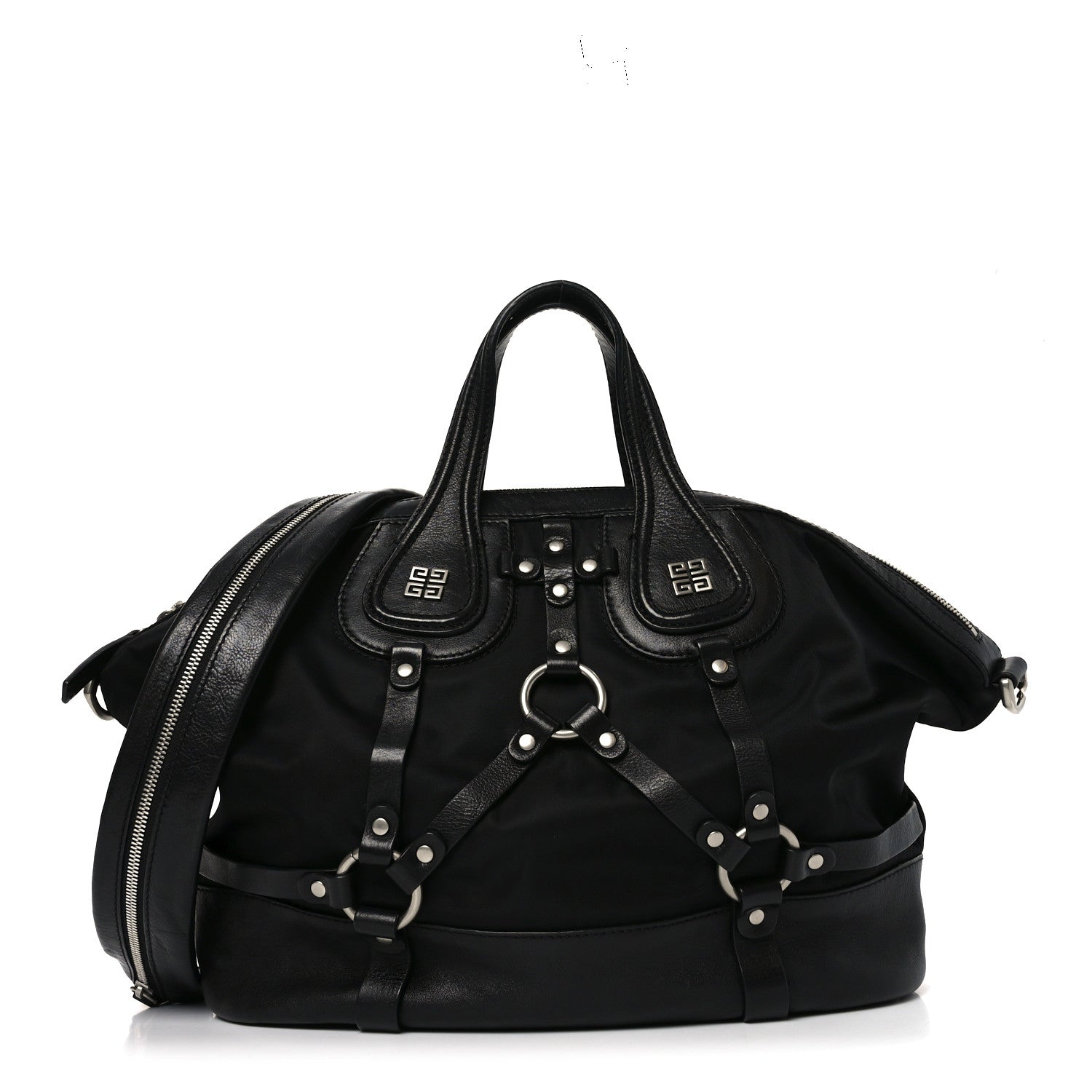 Givenchy Nylon Calfskin Medium Harness Nightingale Black 1865718 