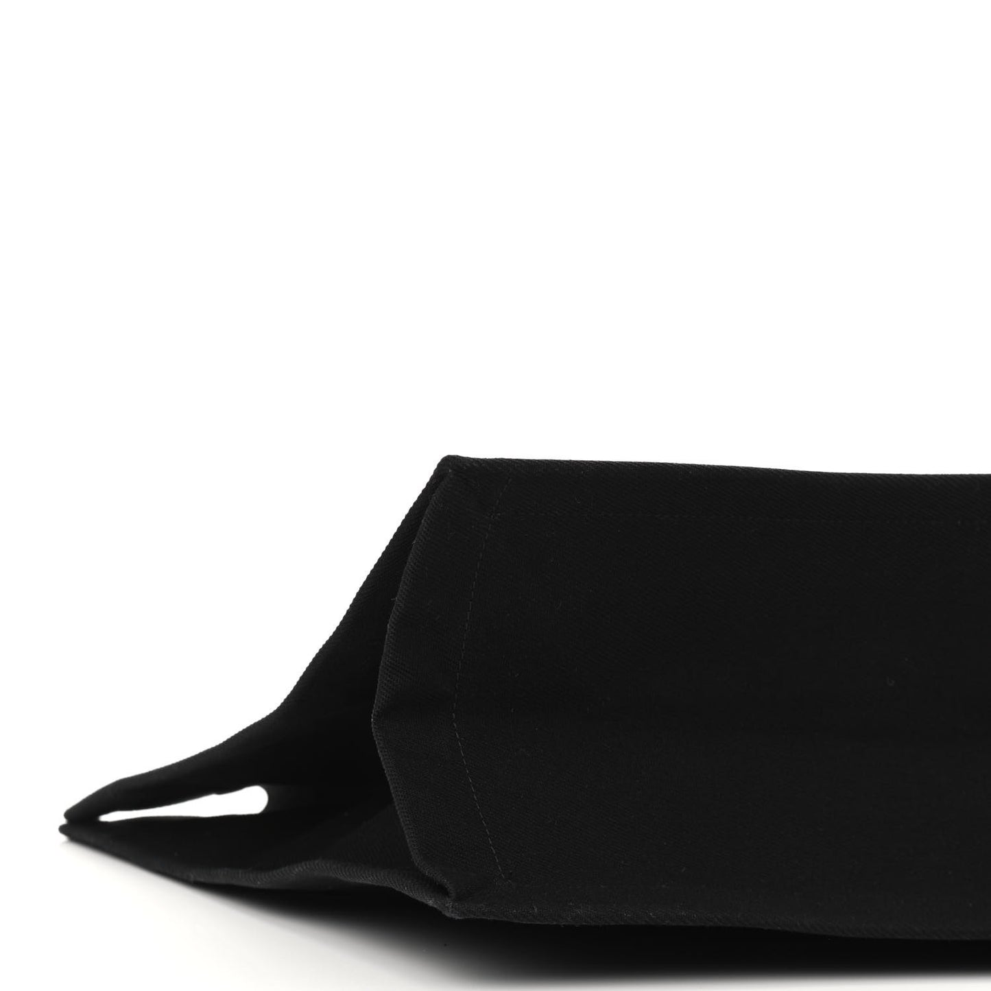 Linen Calfskin Rive Gauche Tote Black