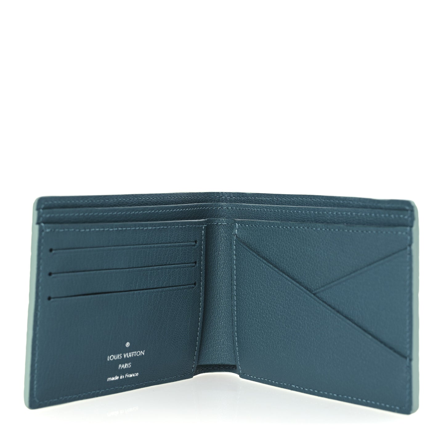 Crocodile Multiple Wallet Blue Pool