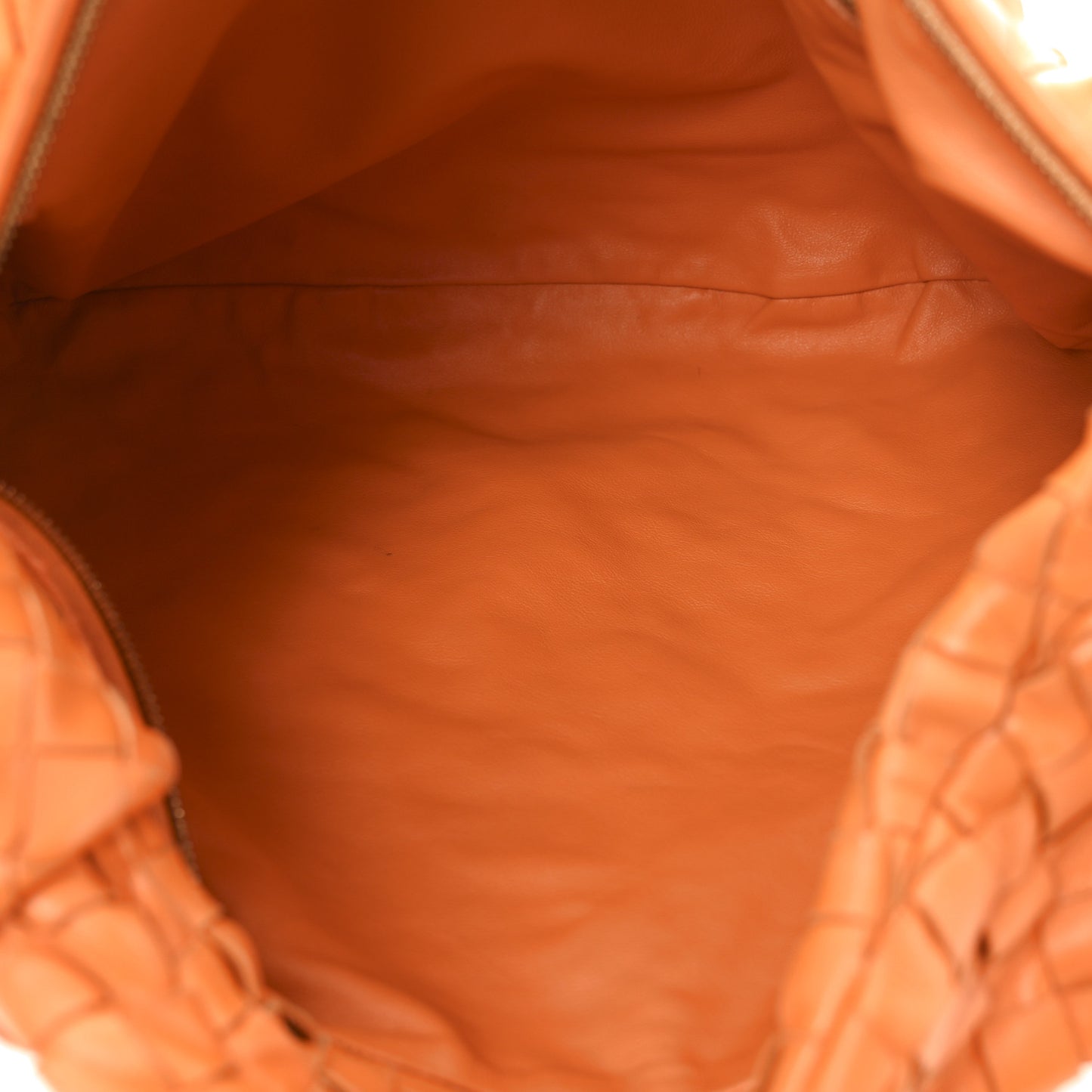 Nappa Intrecciato Small Jodie Twist Orange