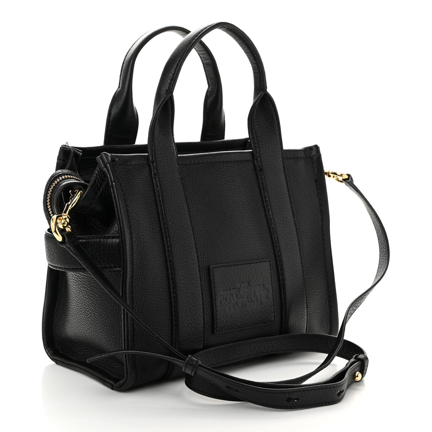 Grained Calfskin Small The Tote Bag Black