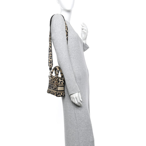 Canvas Mini Mizza Embroidered Lady D-Lite Beige Multicolor