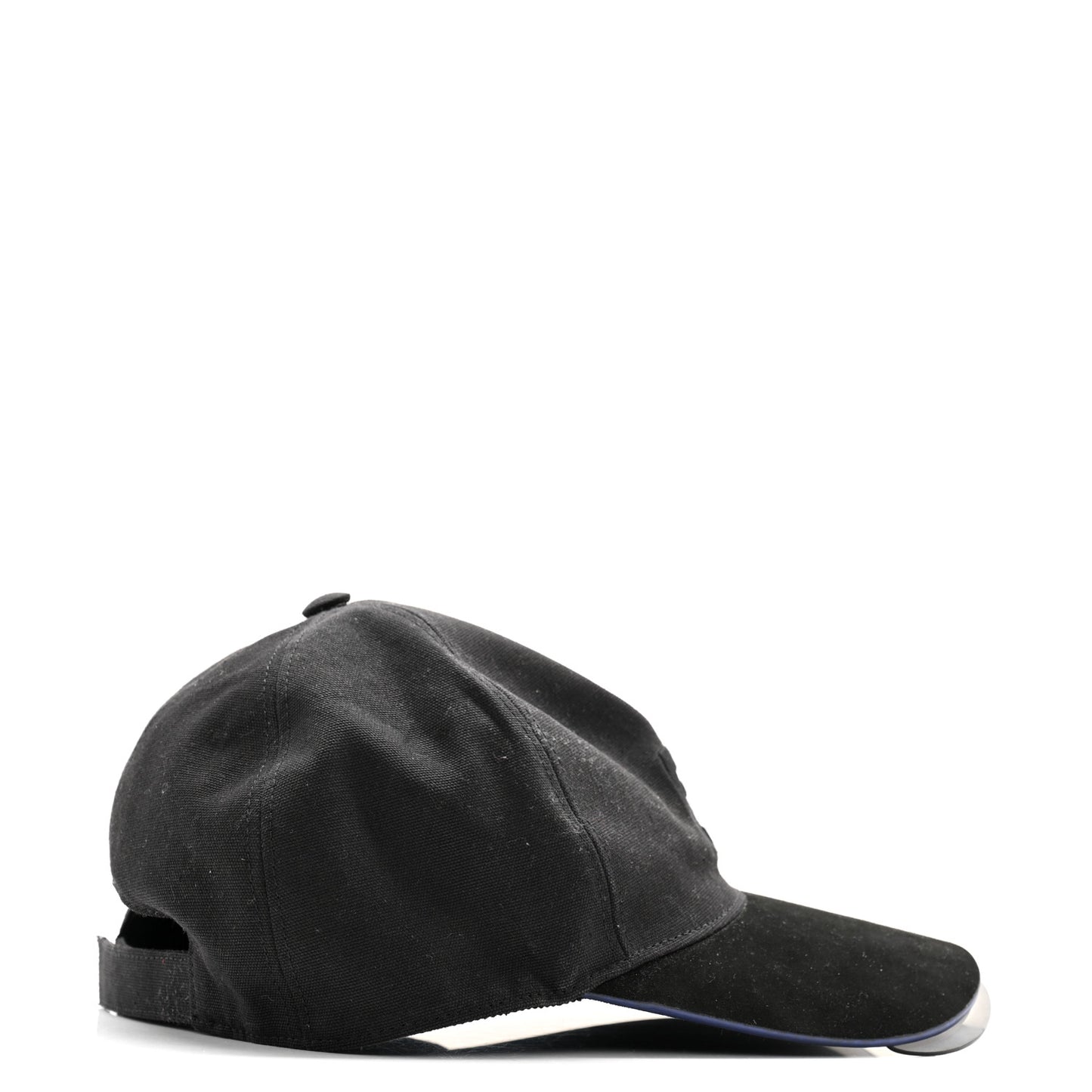 Cotton Suede Eyecap Shield Sunglasses With Baseball Cap Black
