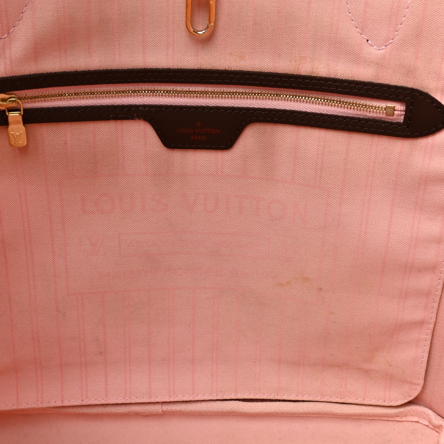 Louis Vuitton Damier Ebene Neo Neverfull MM Rose Ballerine 11 of 19