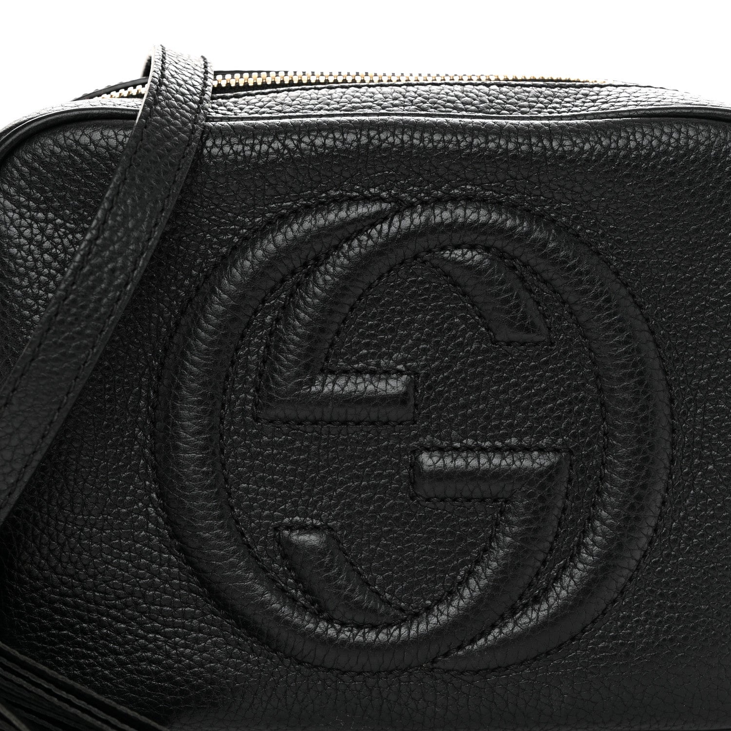 Gucci Pebbled Calfskin Small Soho Disco Bag Black 7 of 9