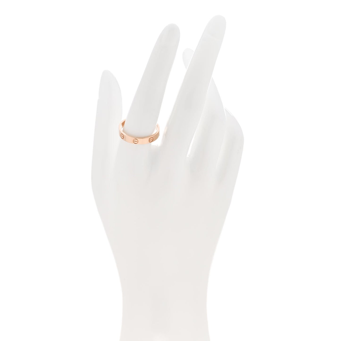 18K Pink Gold 3.5mm LOVE Wedding Band Ring 59 8.75