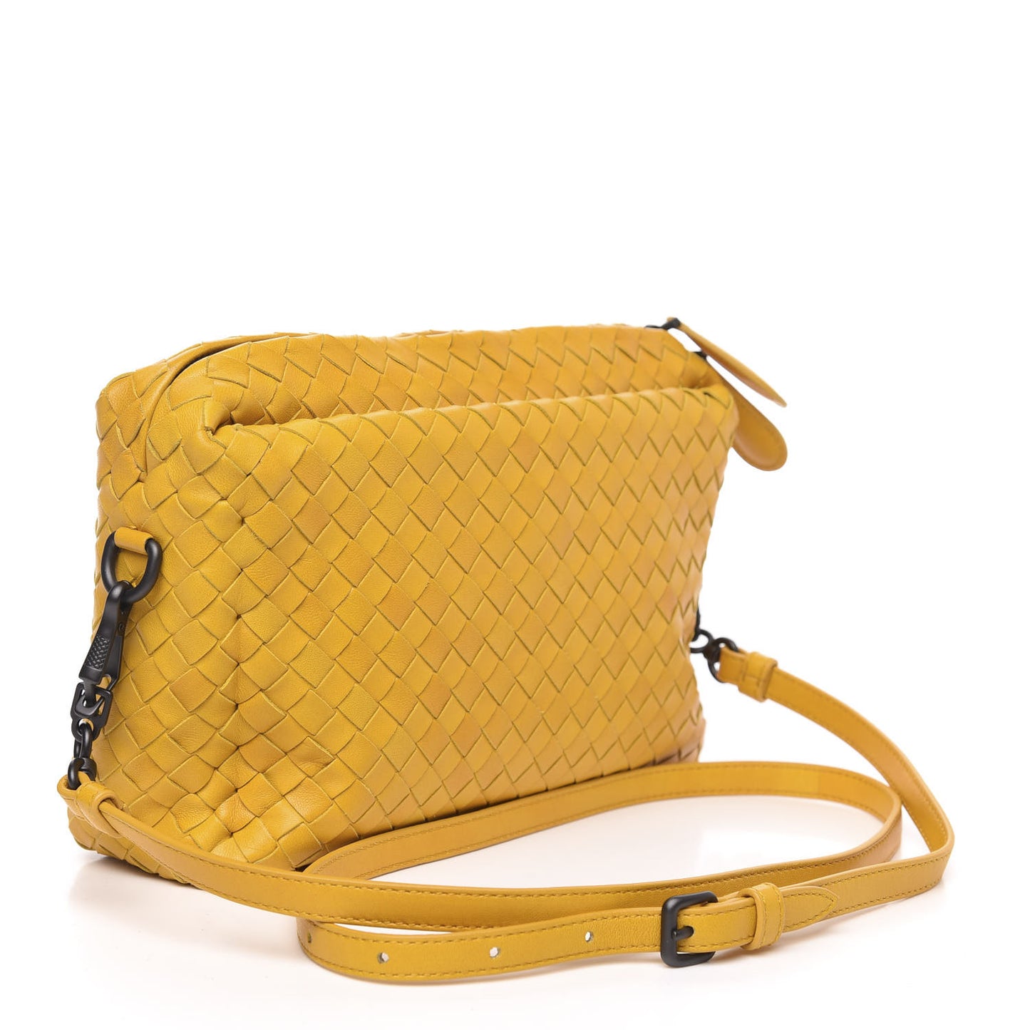 Nappa Intrecciato Small Camera Bag Yellow