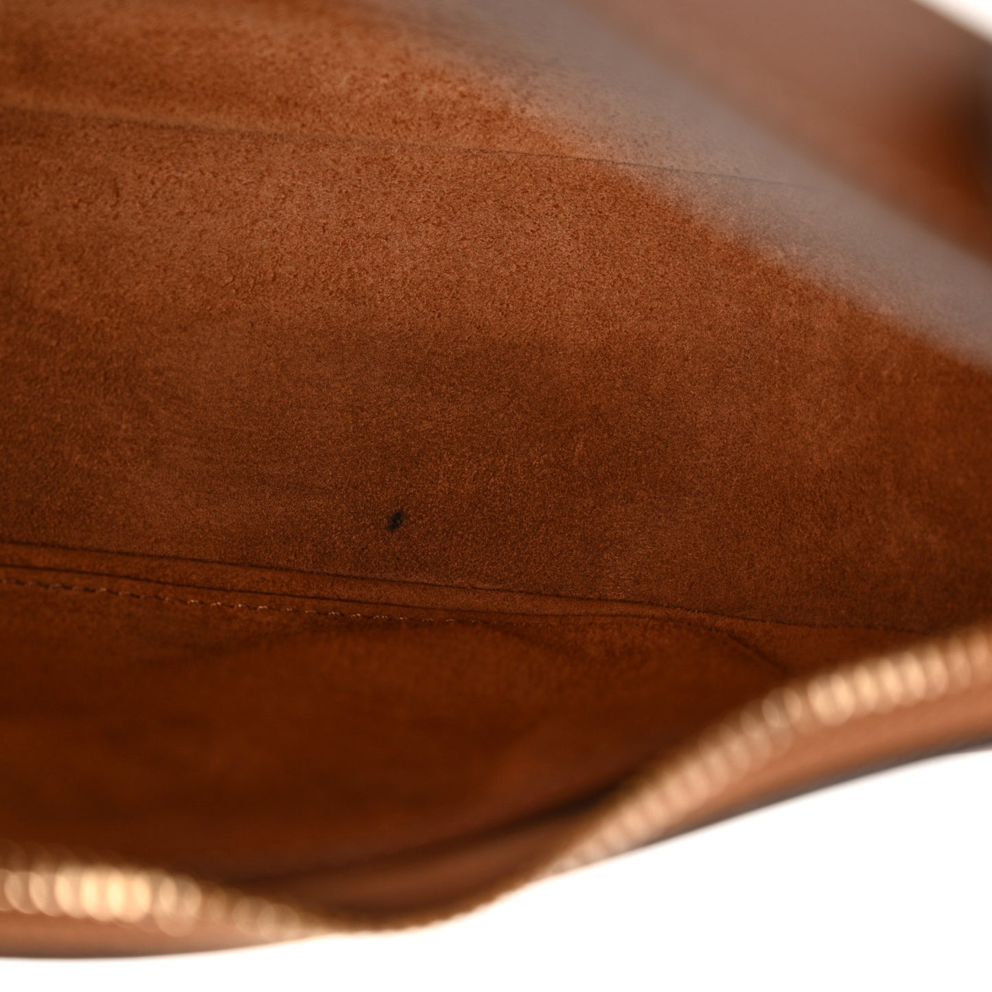 Smooth Calfskin Triomphe Embroidered Ava Shoulder Bag Tan