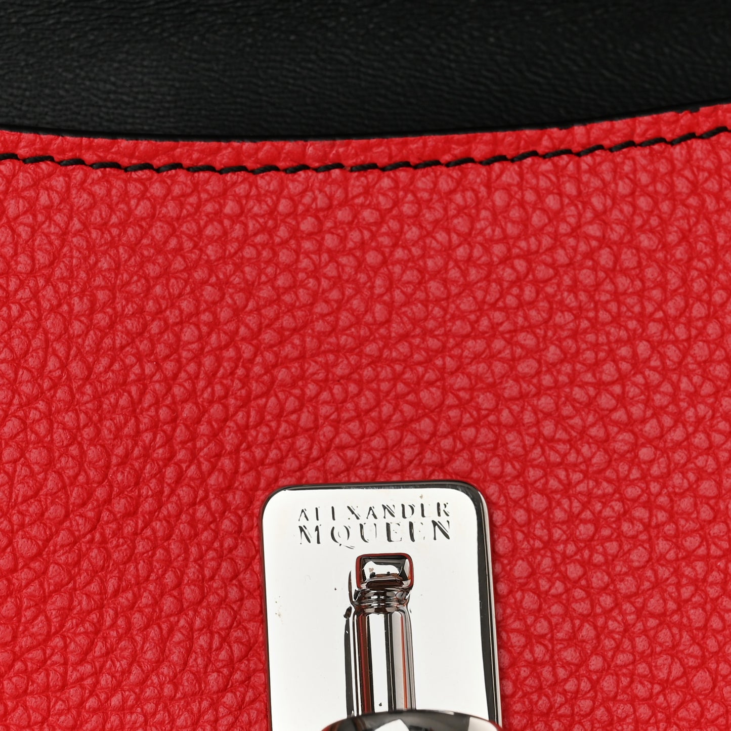 Calfskin Skull Continental Wallet Red
