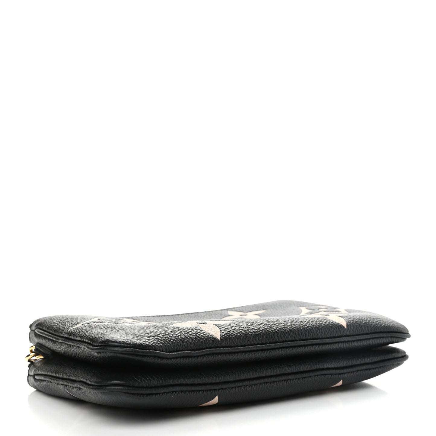 Empreinte Monogram Giant Double Zip Pochette Black Cream