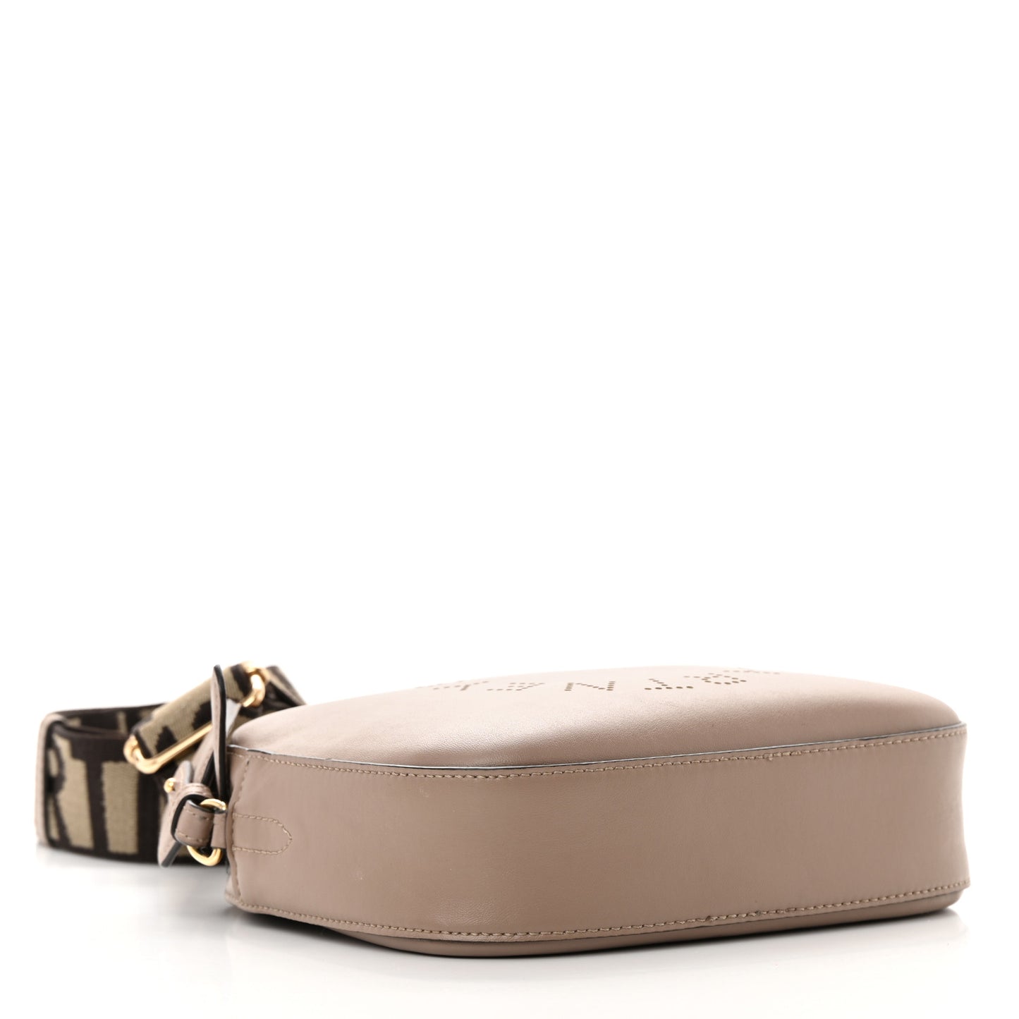 Eco Alter Nappa Perforated Logo Mini Bag Dark Taupe