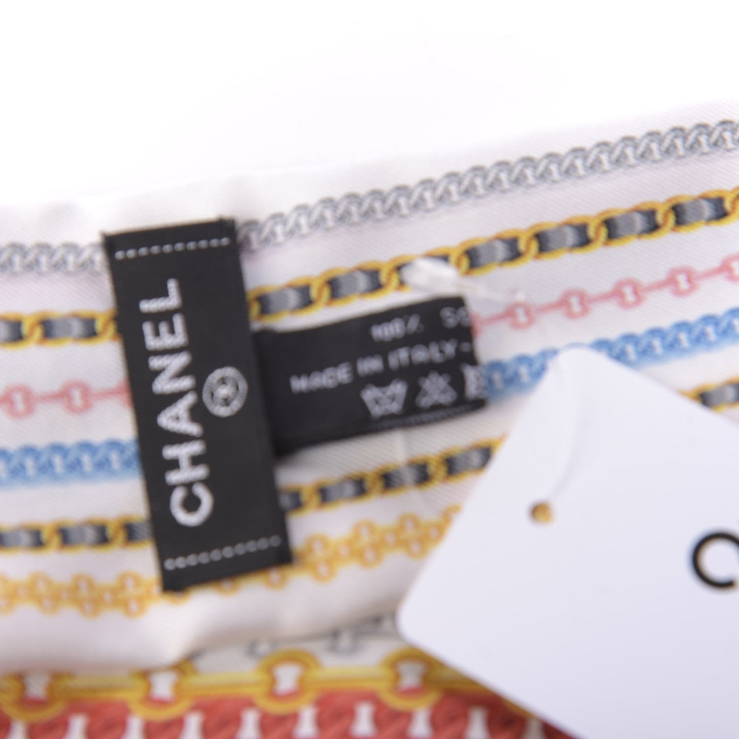Silk Chain CC Slim Bandeau Scarf Multicolor