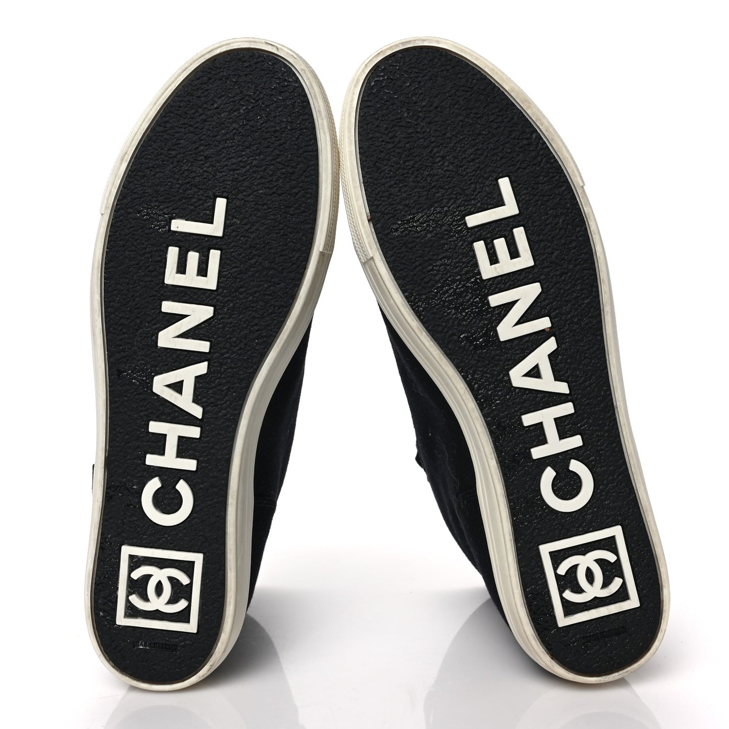 Canvas CC High Top Sneakers 40 Black White