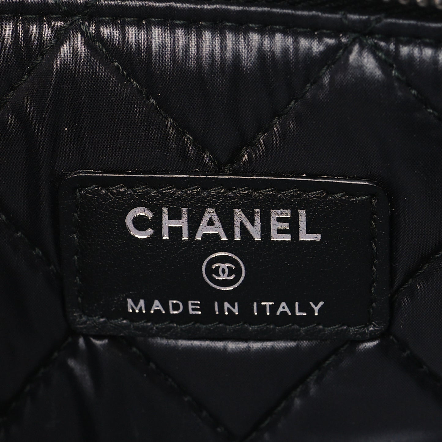 Caviar Studded Medium Deauville Pouch Black