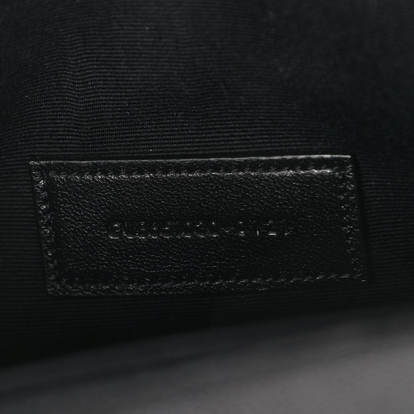 Grain De Poudre Textured Mixed Matelasse Triquilt Monogram Clutch Black