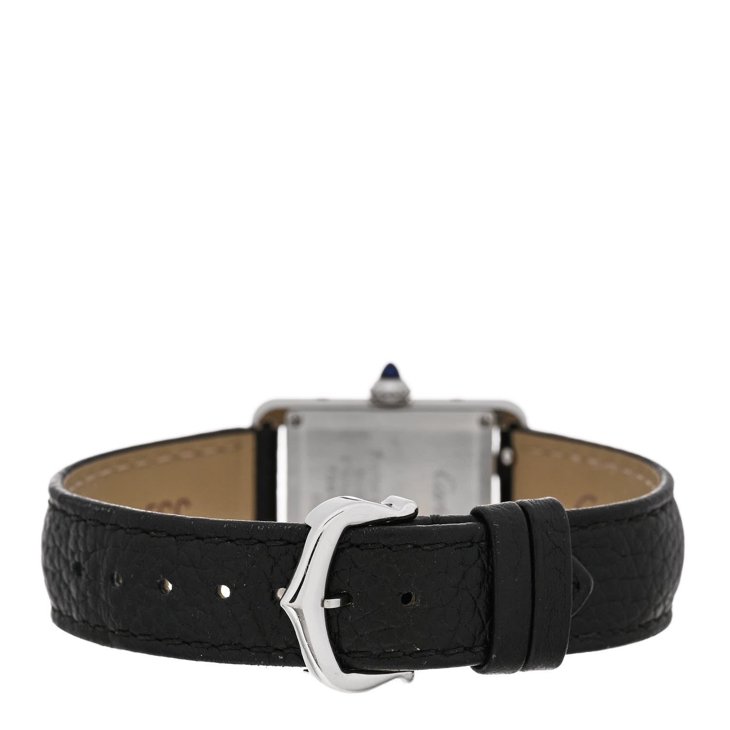 Cartier Stainless Steel Calfskin 22mm Must de Cartier Tank Quartz Watch 3 of 5