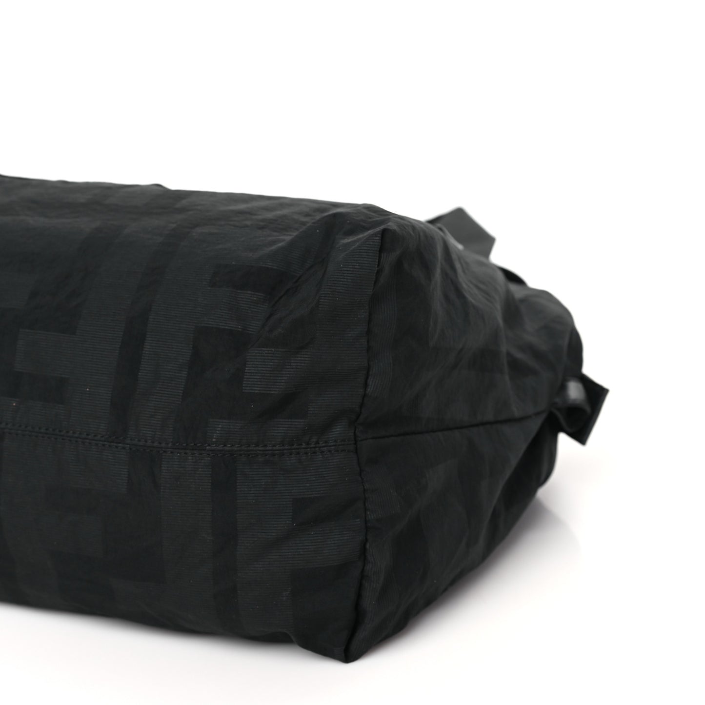 Nylon FF Shoulder Bag Black