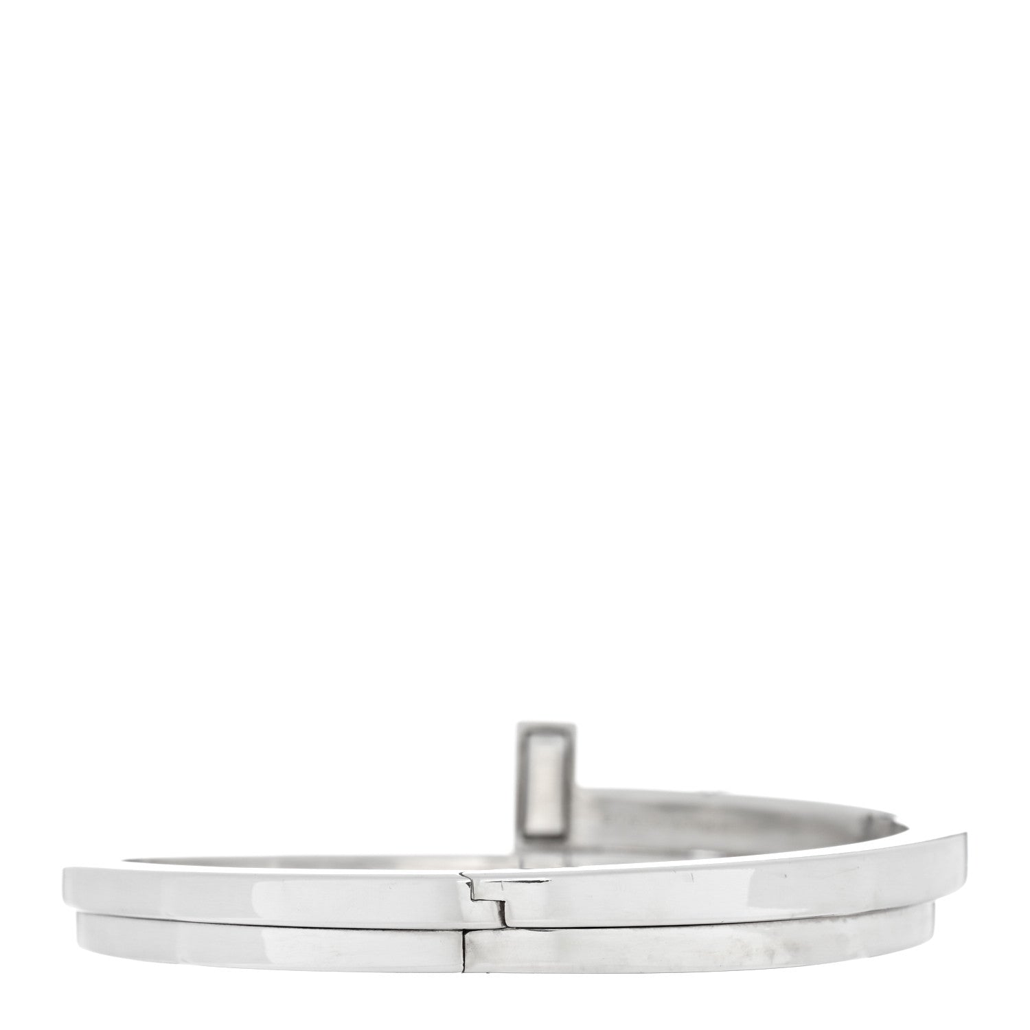 Tiffany Sterling Silver Diamond T Square Wrap Bracelet 2 of 4