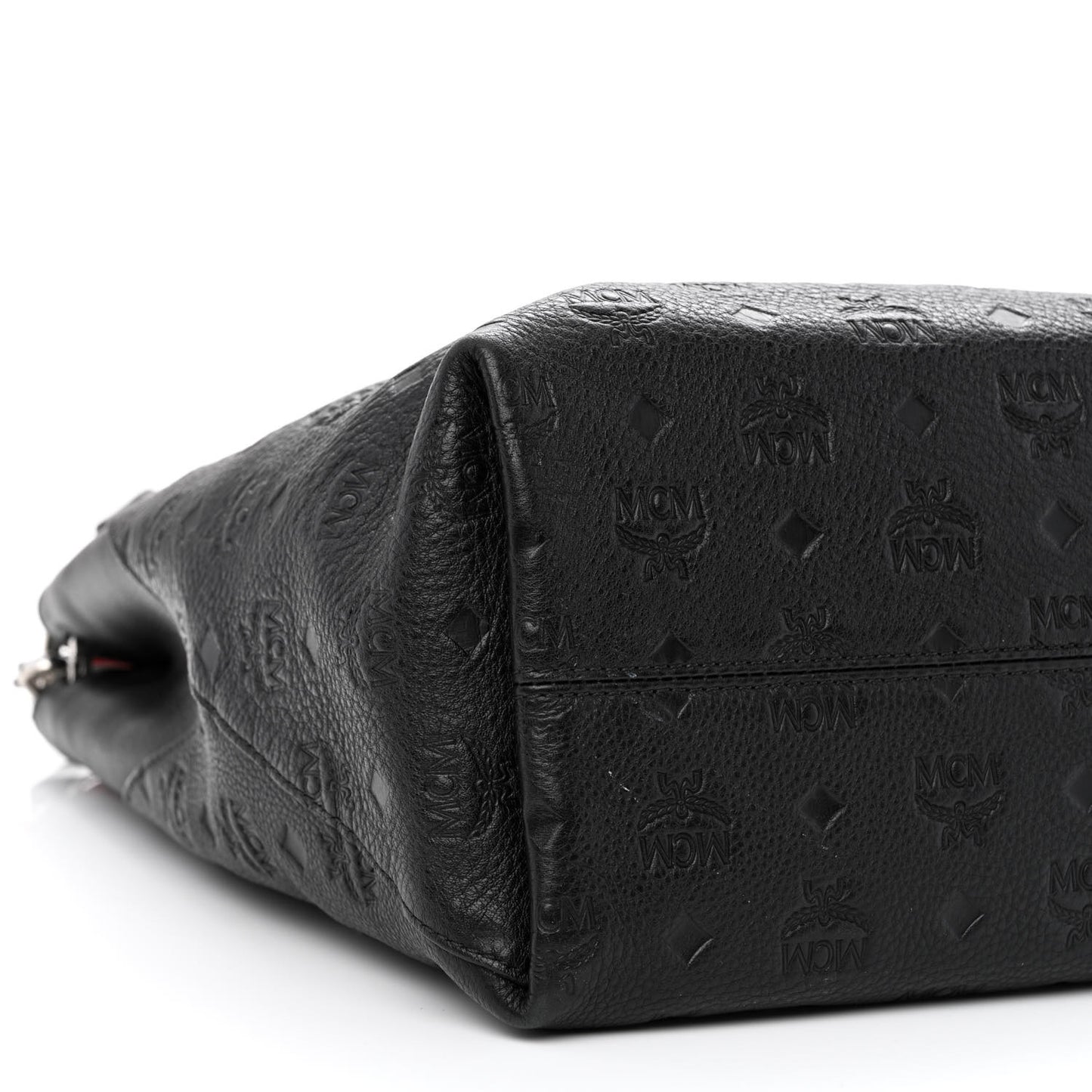 Calfskin Ottomar Monogram Large Klara Shopper Tote Black