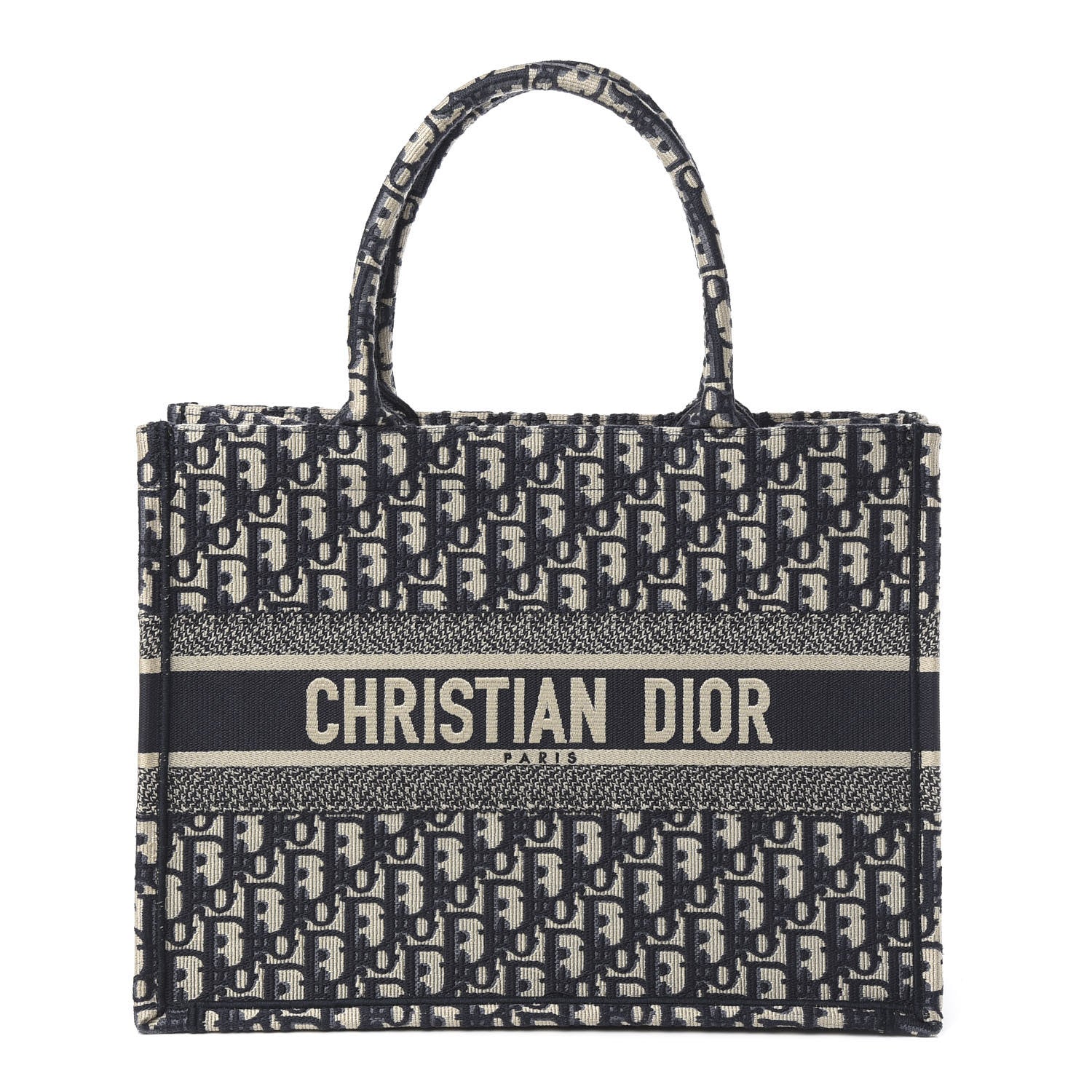 Christian Dior Oblique Medium Book Tote Blue Multicolor 600714
