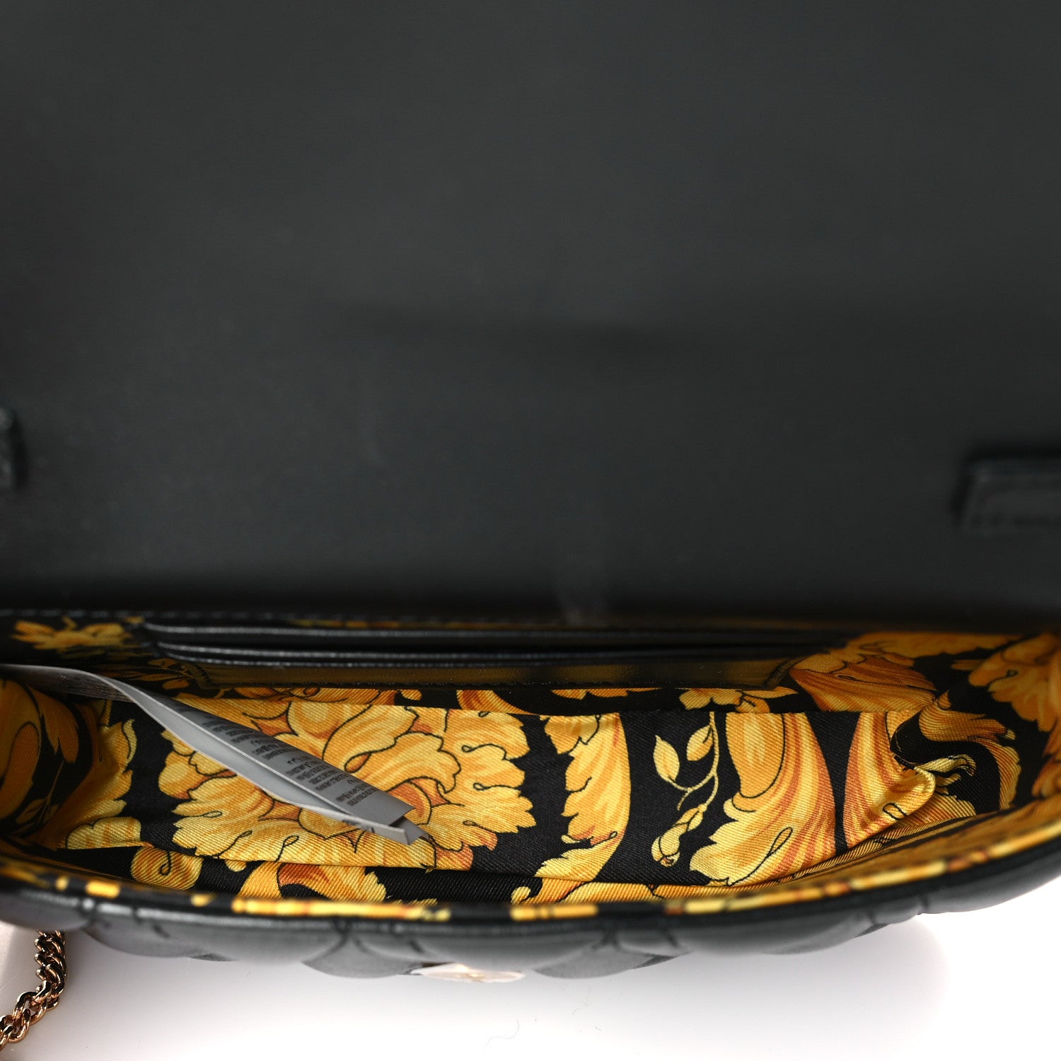 Versace Nappa Quilted Virtus Evening Bag Black 5 of 8
