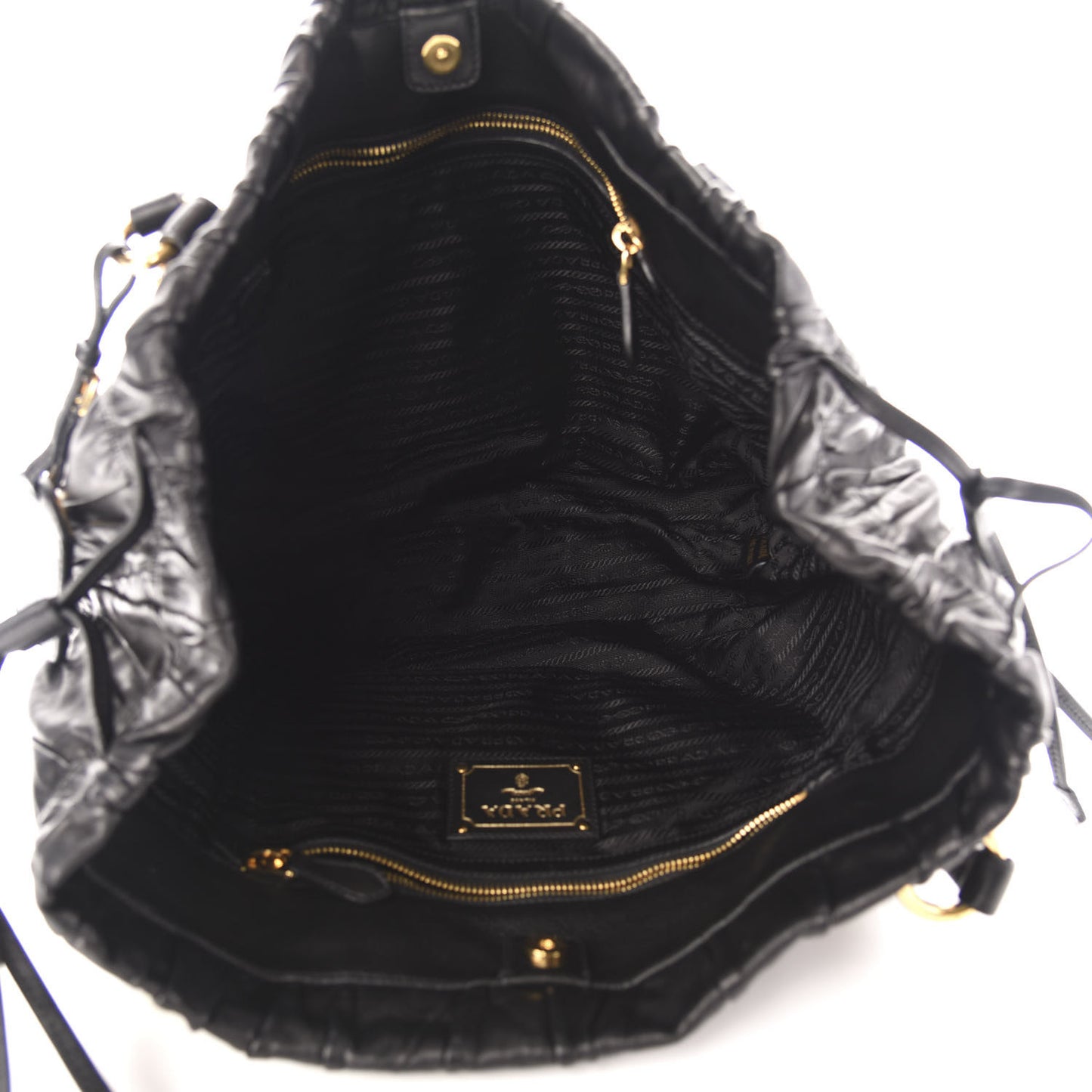 Nappa Gaufre Antik Tote Black