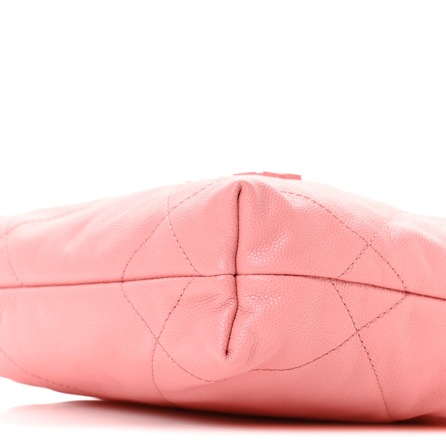 Shiny Caviar Quilted Mini Chanel 22 Coral