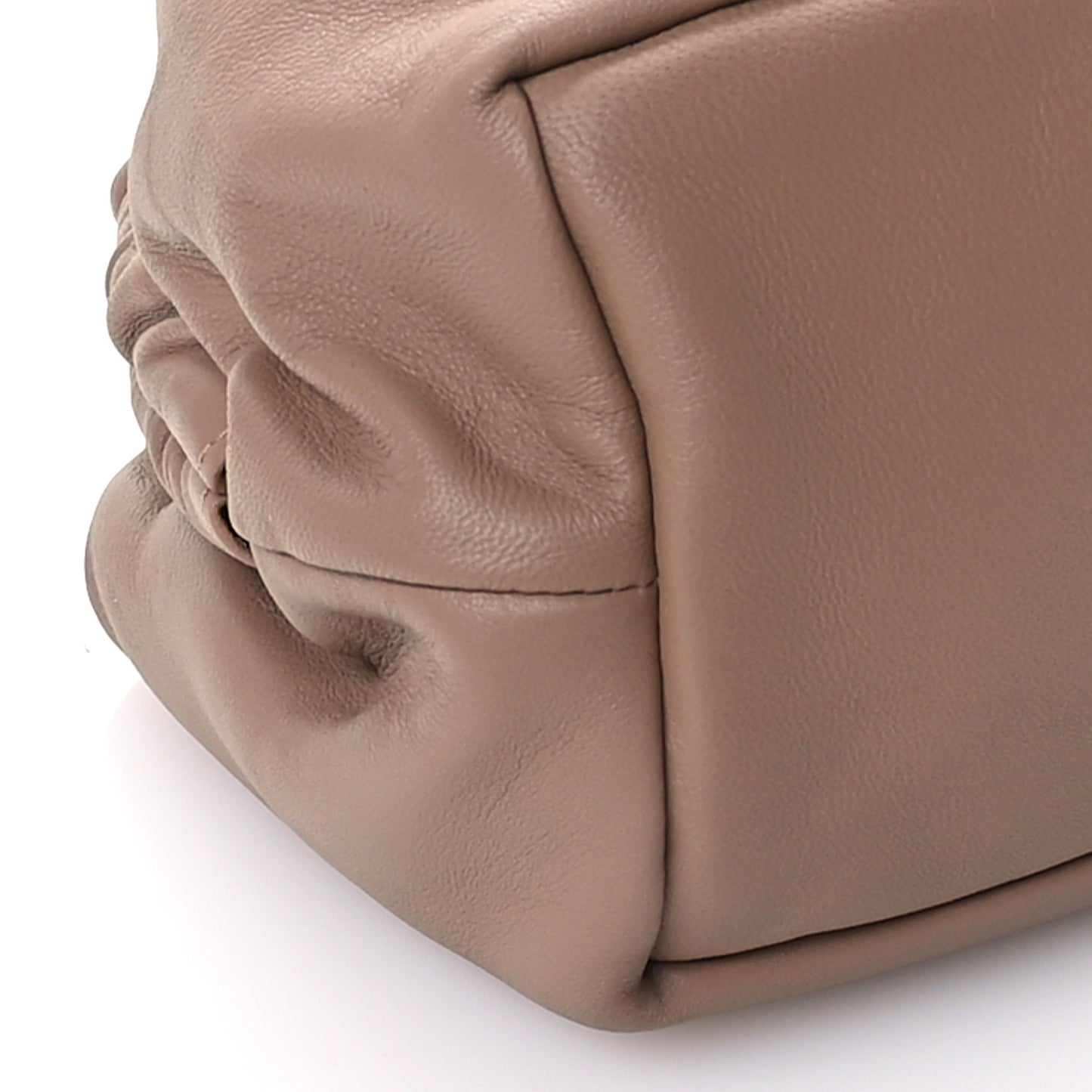 Lambskin Cloud Clutch Biscotto