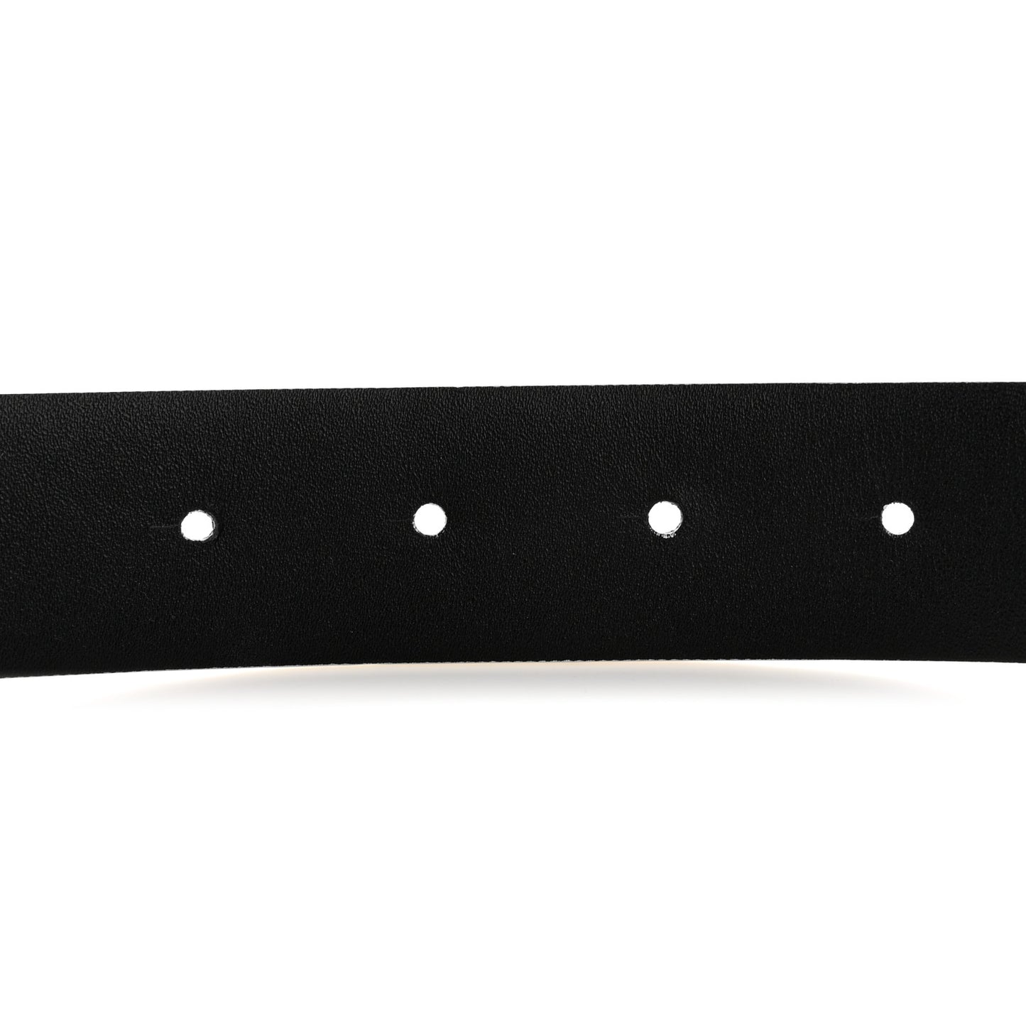 Calfskin Enamel CC Belt 80 32 White