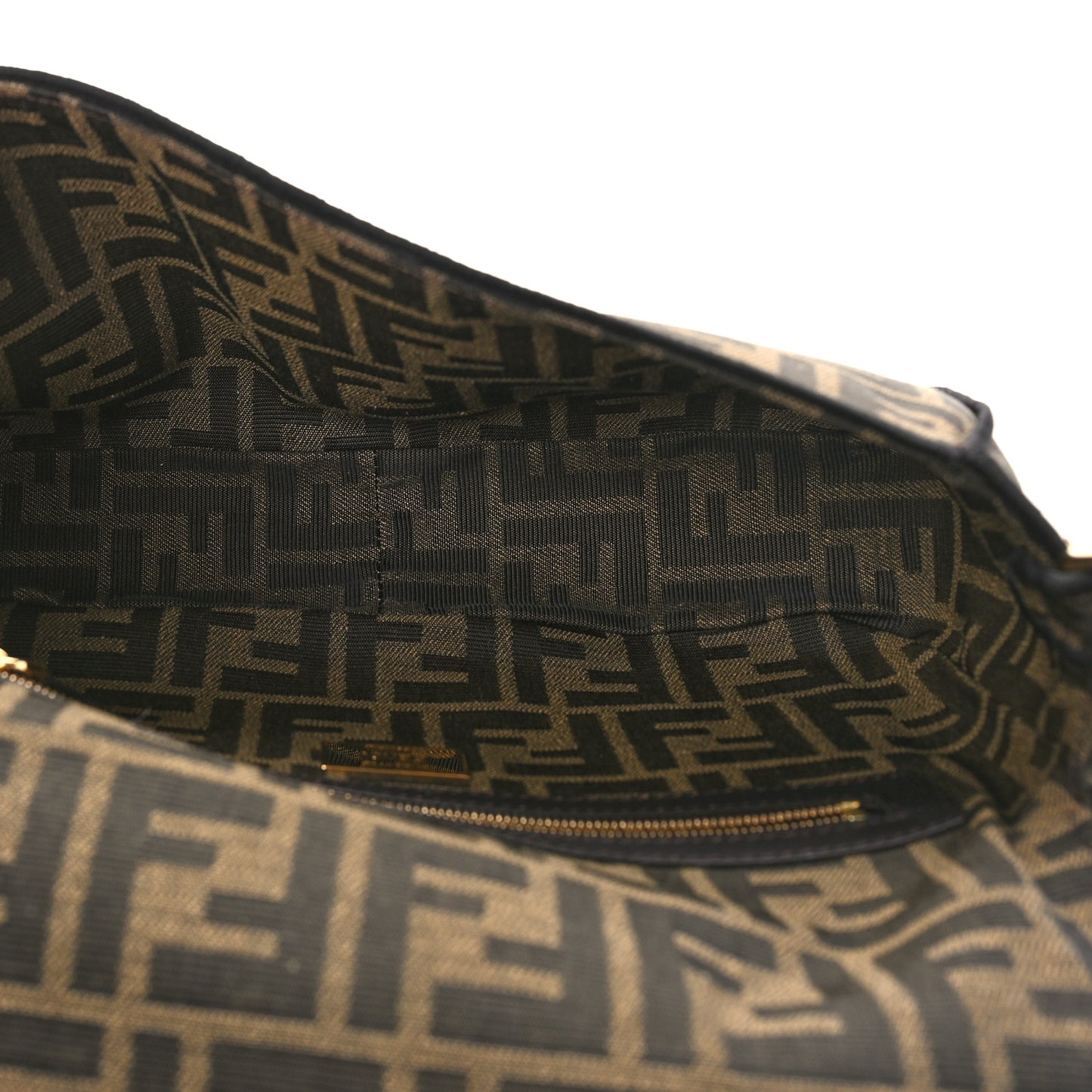Fabric Jacquard FF 1974 Medium Baguette Tobacco Moro Black