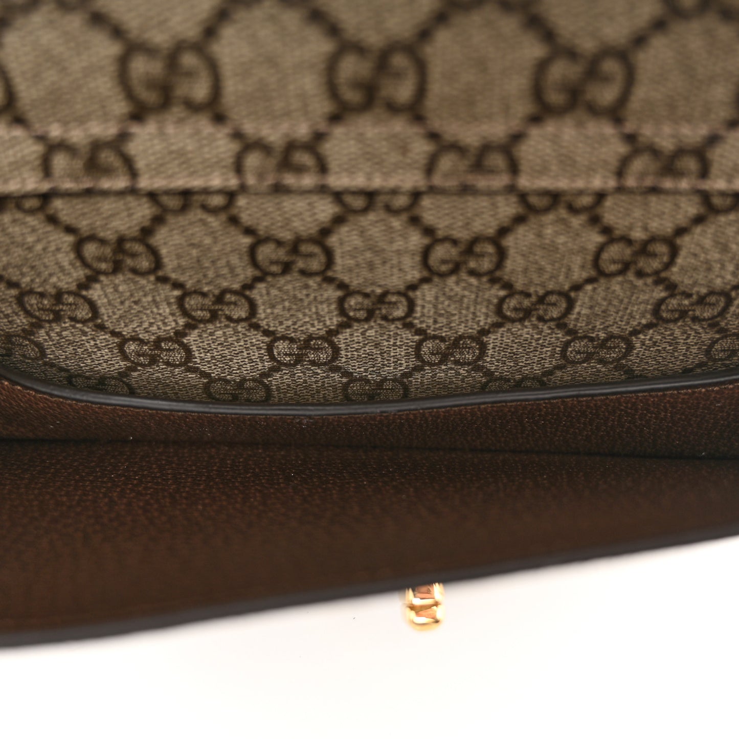 GG Supreme Monogram Textured Dollar Calfskin Blondie Belt Bag Beige Ebony New Acero