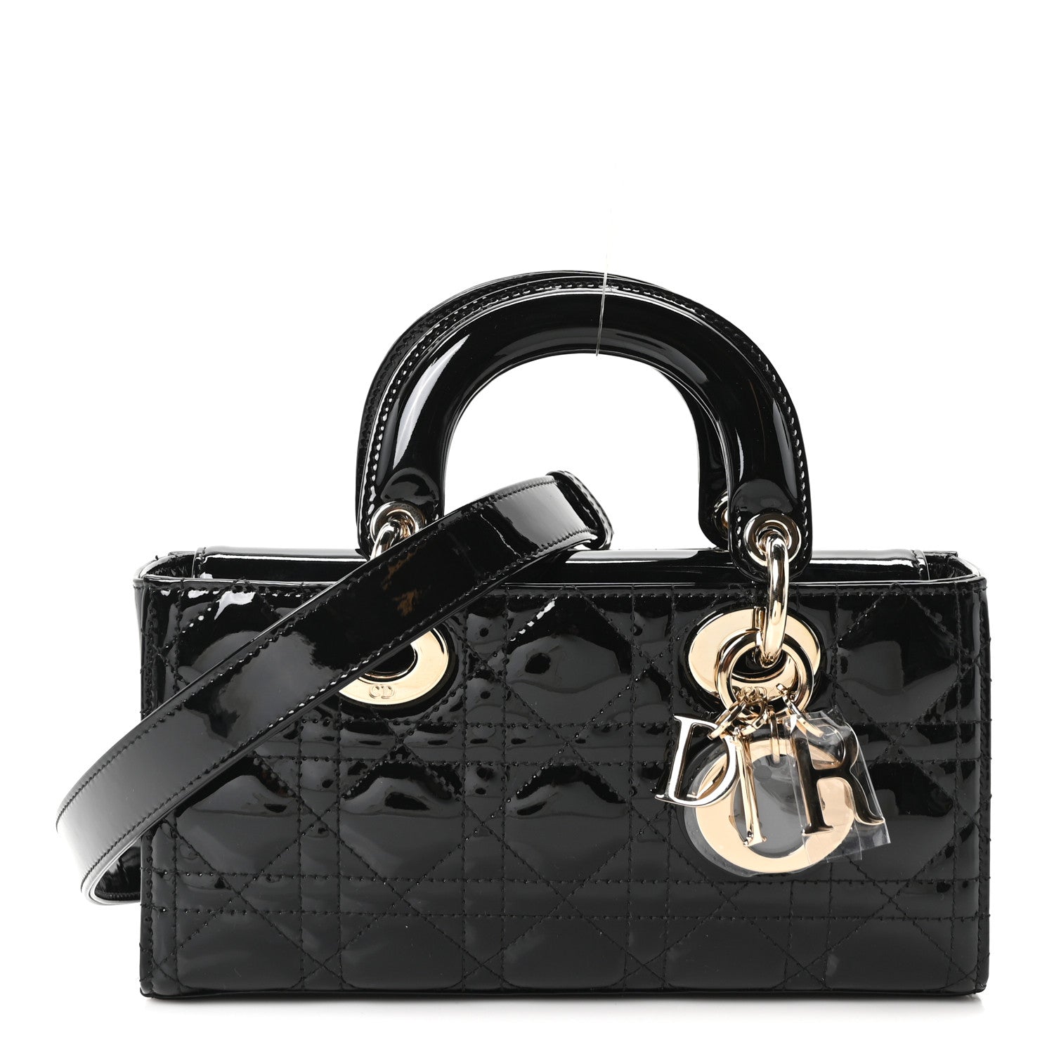 Christian Dior Patent Cannage Small Lady D-Joy Black 1840361