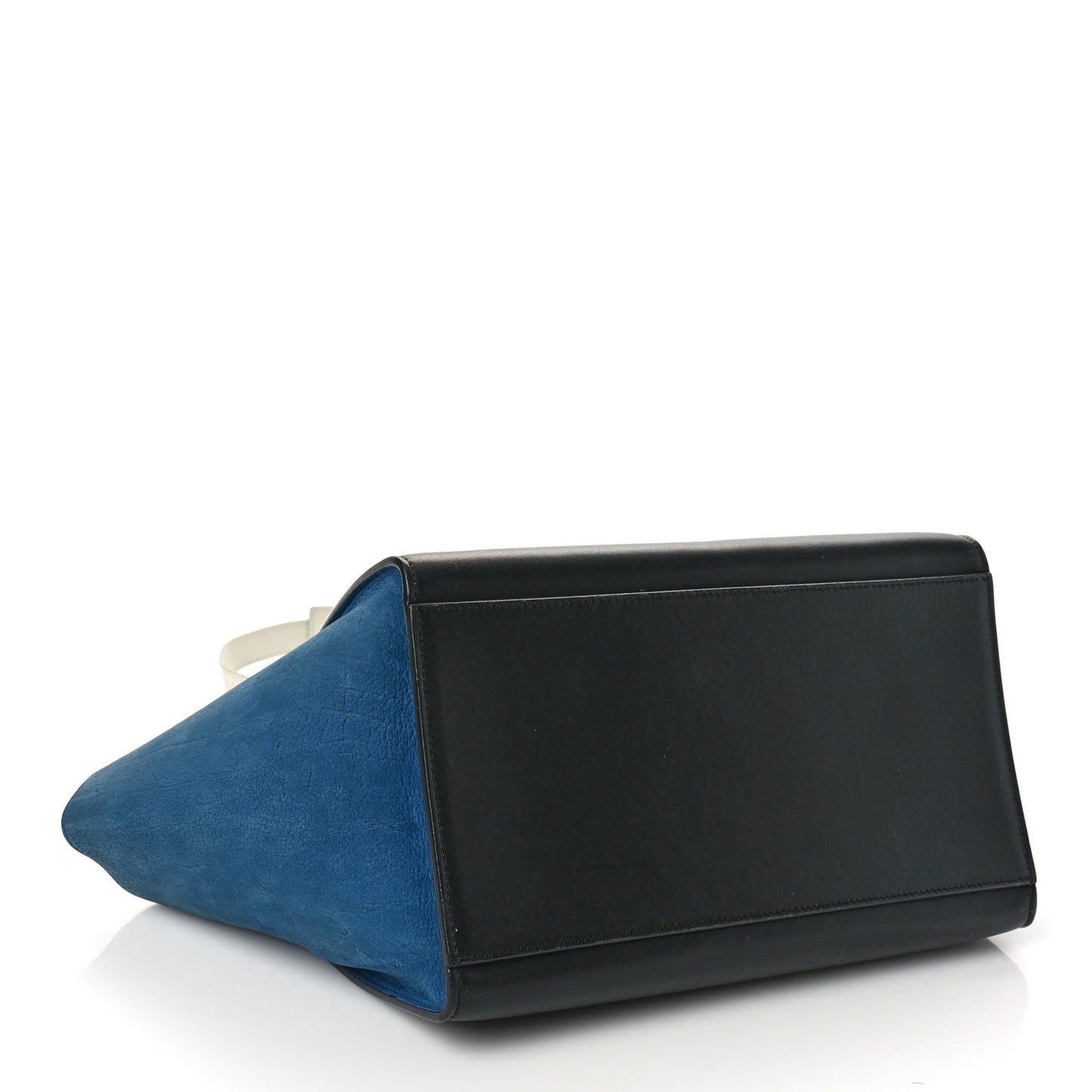 Bullhide Calfskin Nubuck Medium Tri-Color Trapeze Blue Beige