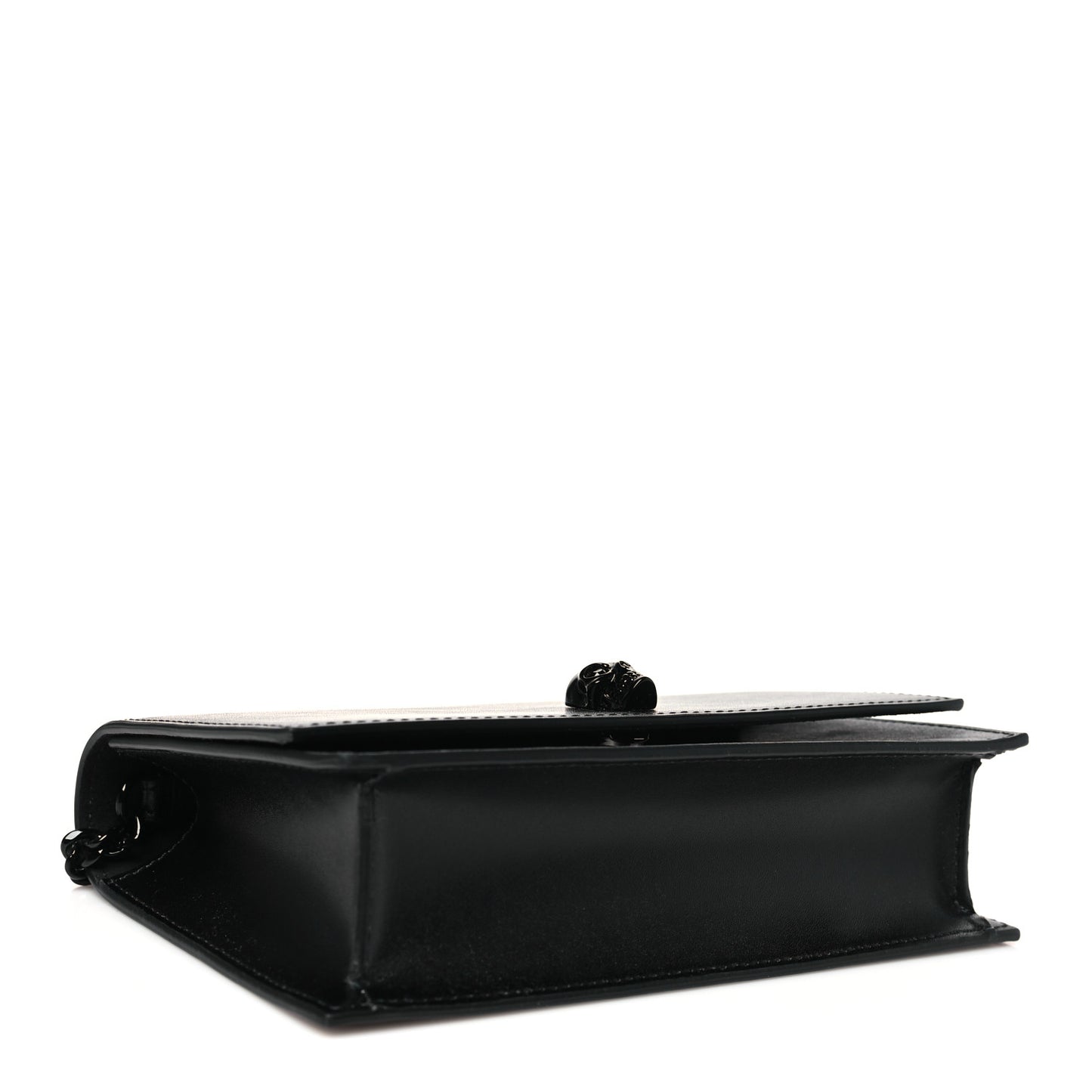 Calfskin Skull Small Crossbody Bag Black