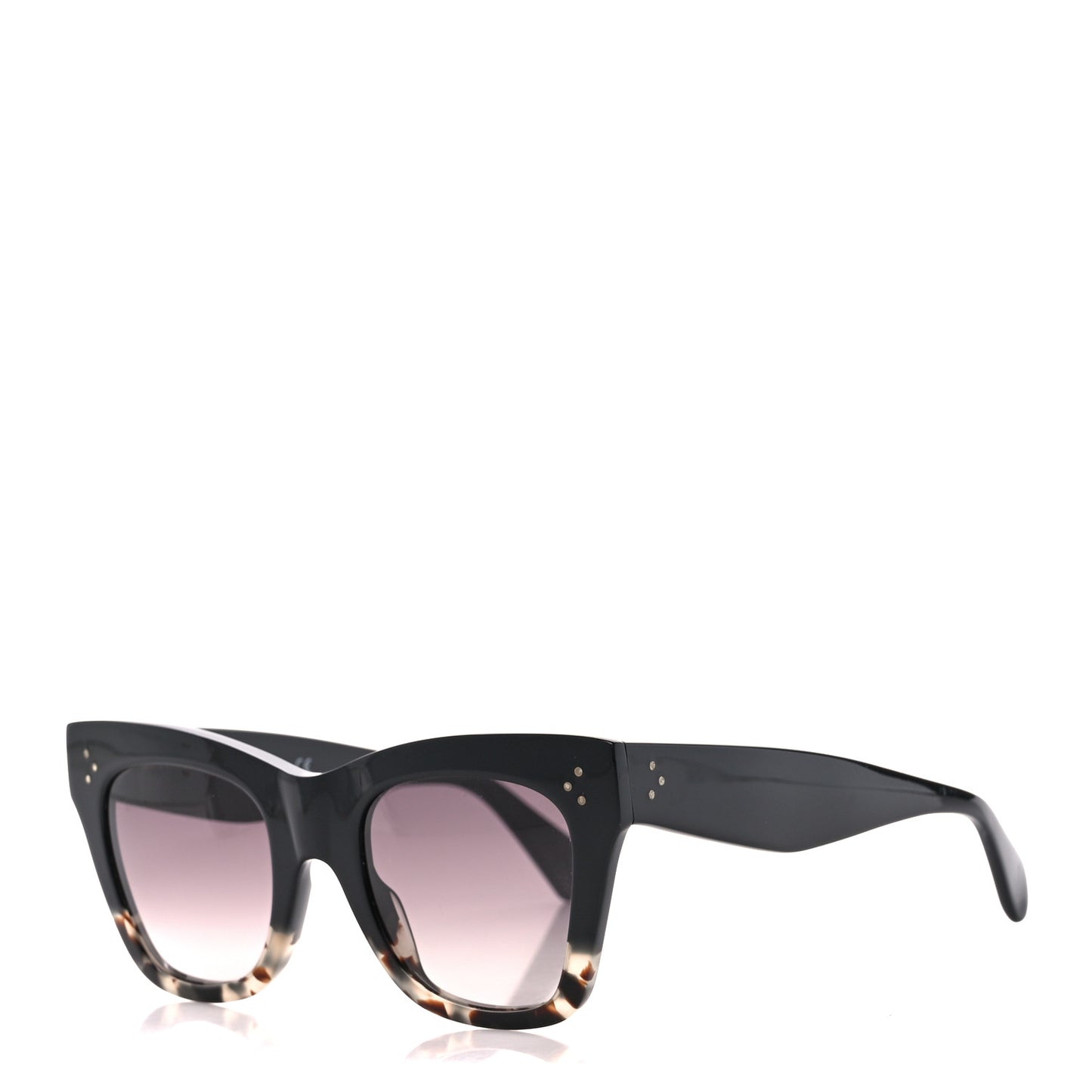 Acetate Cat Eye Sunglasses CL40004I Havana Black