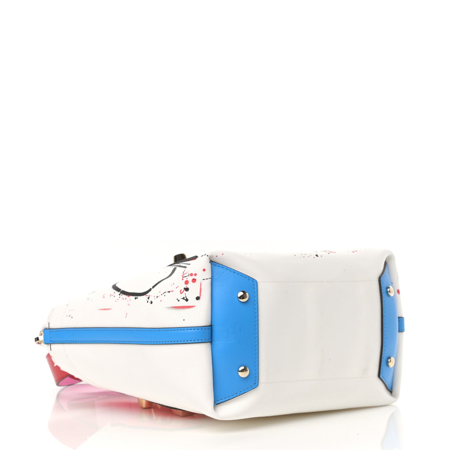 Canvas Frangibus Tote White Multicolor