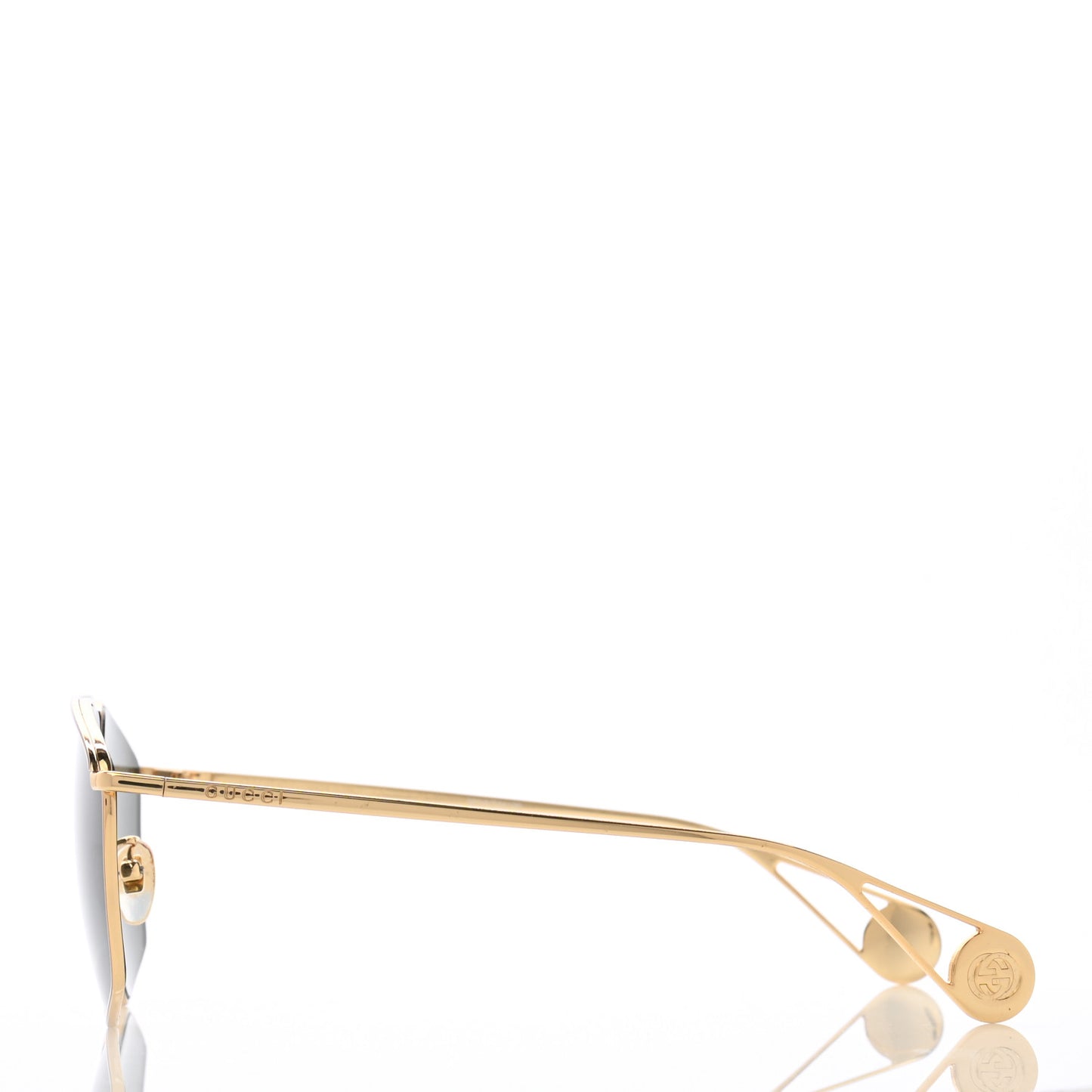 Square Frame GG0437SA Sunglasses Gold
