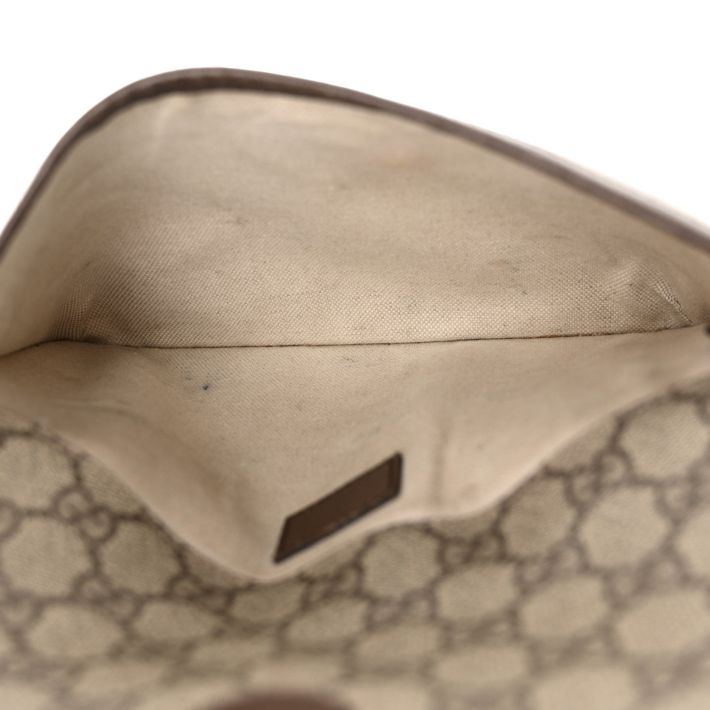 GG Supreme Monogram Web Small Ophidia Belt Bag Brown