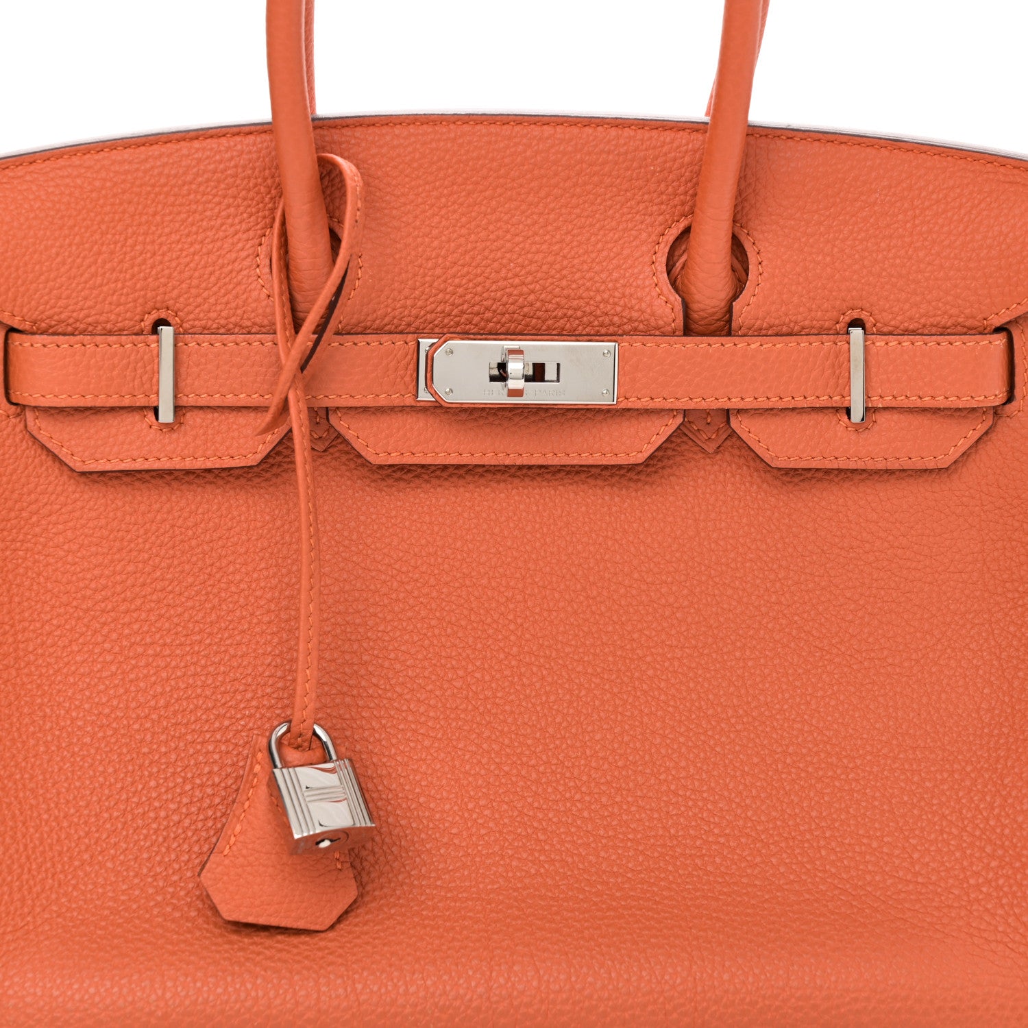Hermes Togo BIRKIN 30 Orange 8 of 11