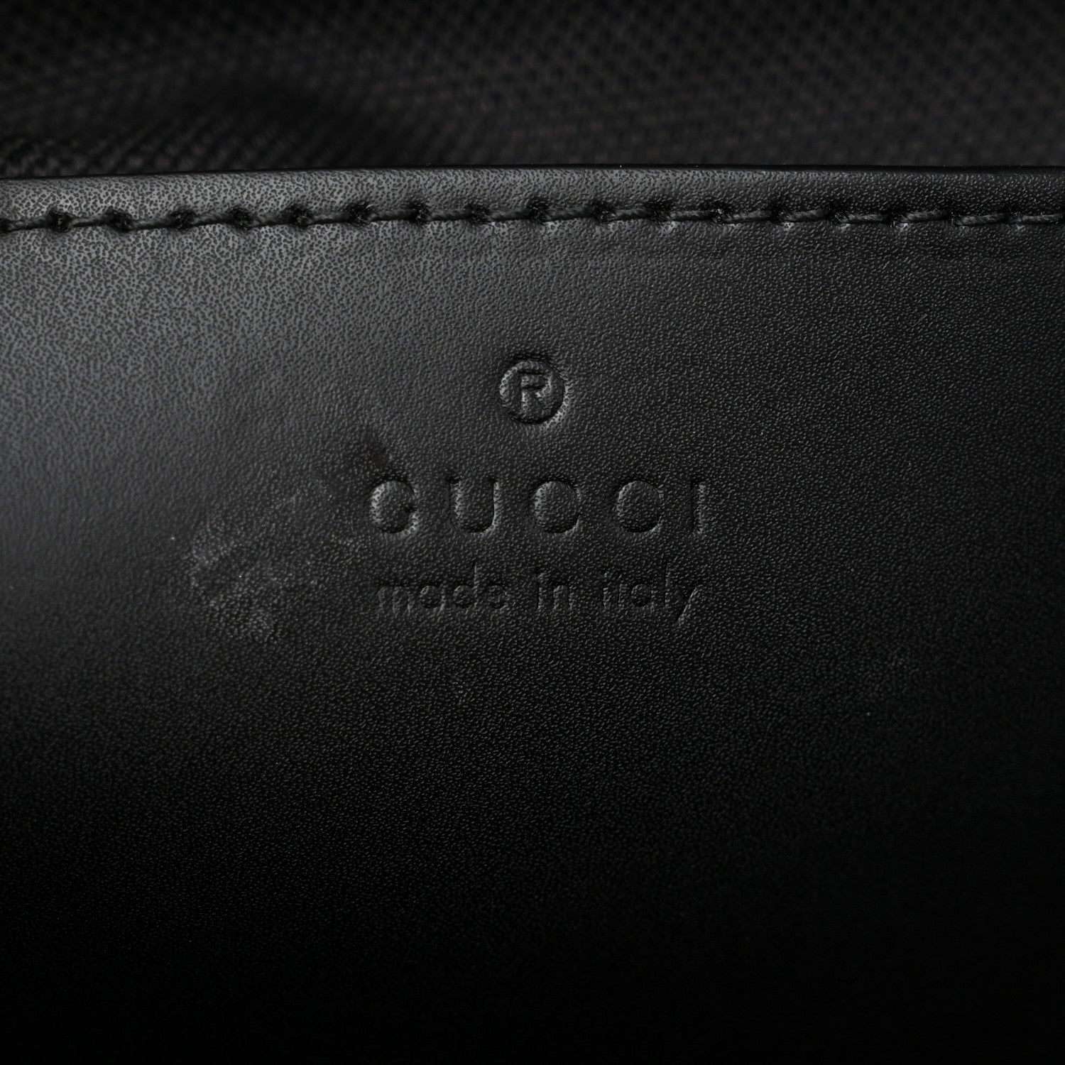 Gucci GG Supreme Monogram Web Small Flat Messenger Bag Black Grey 6 of 10