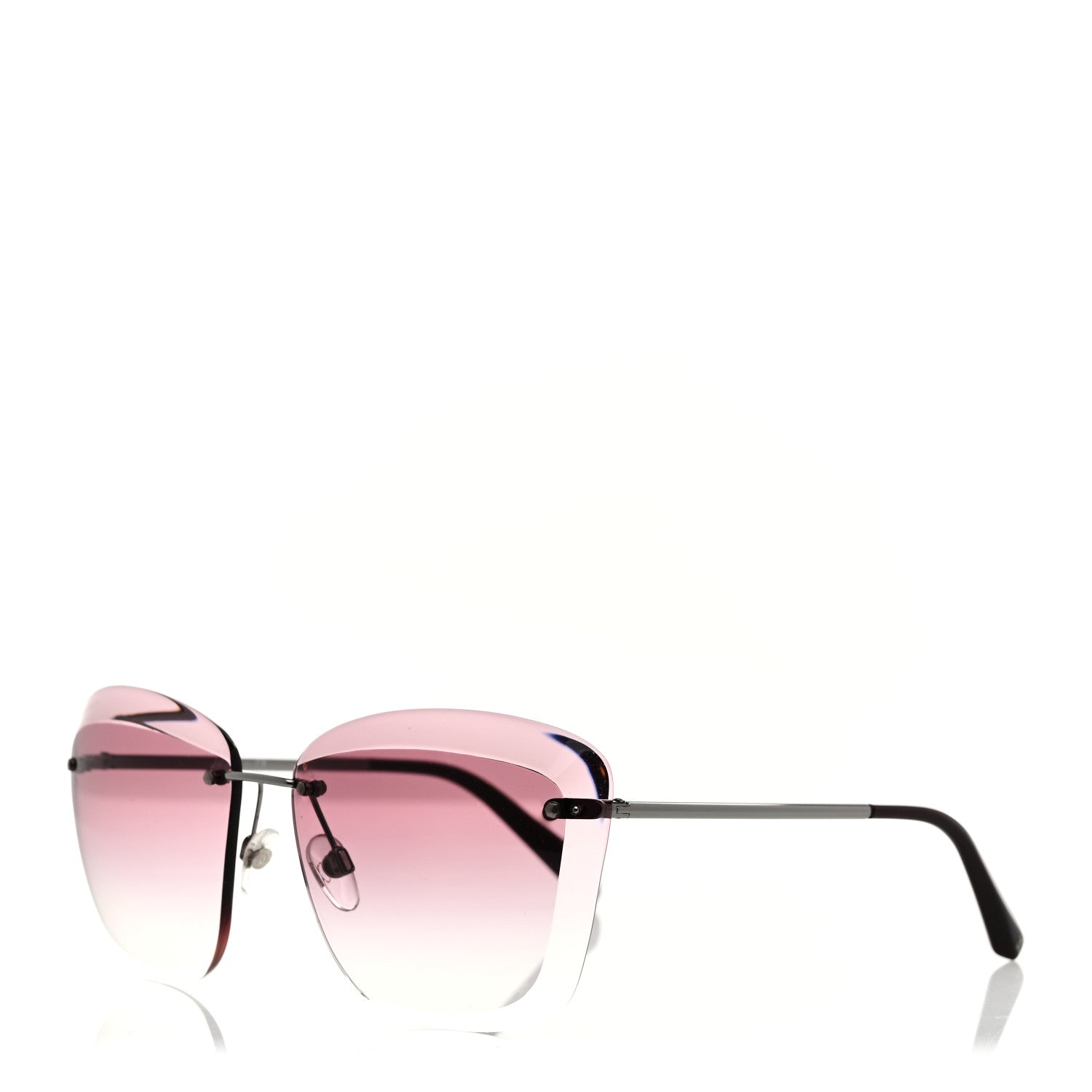 Chanel Purple Gradient Sunglasses Chanel 2000s Purple Gradient Acetate Shield Sunglasses main image 4