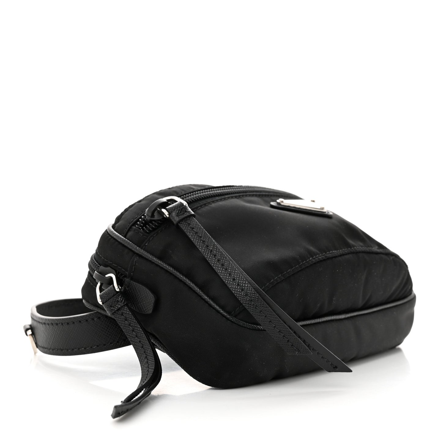 Tessuto Nylon Saffiano Belt Bag Black