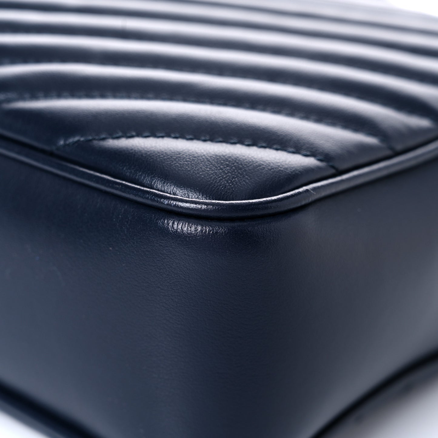 Calfskin Matelasse Monogram Lou Camera Bag Navy