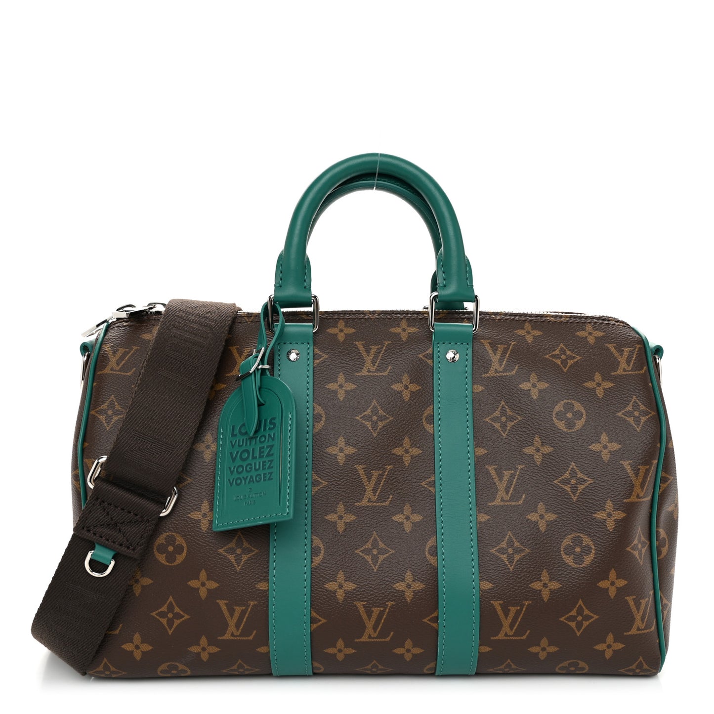 Monogram Macassar Keepall Bandouliere 35 Borneo Green