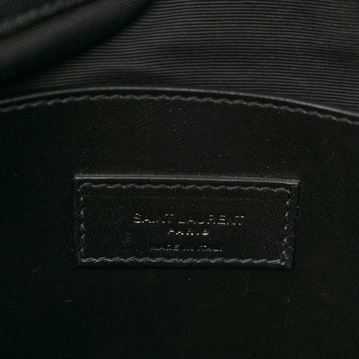 Grain De Poudre Medium West Hollywood Monogram Fold-Over Black