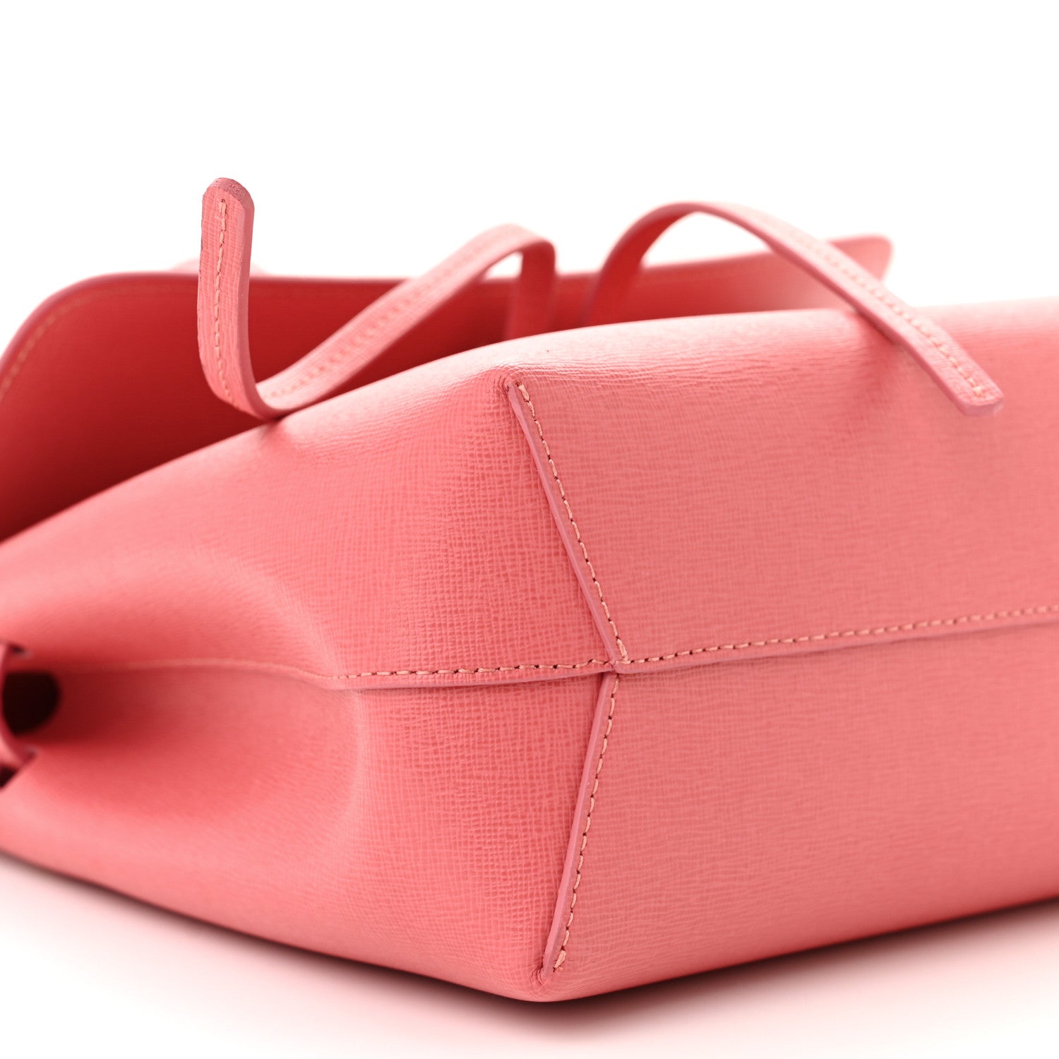 Mansur Gavriel Saffiano Mini Lady Bag Blush 9 of 11