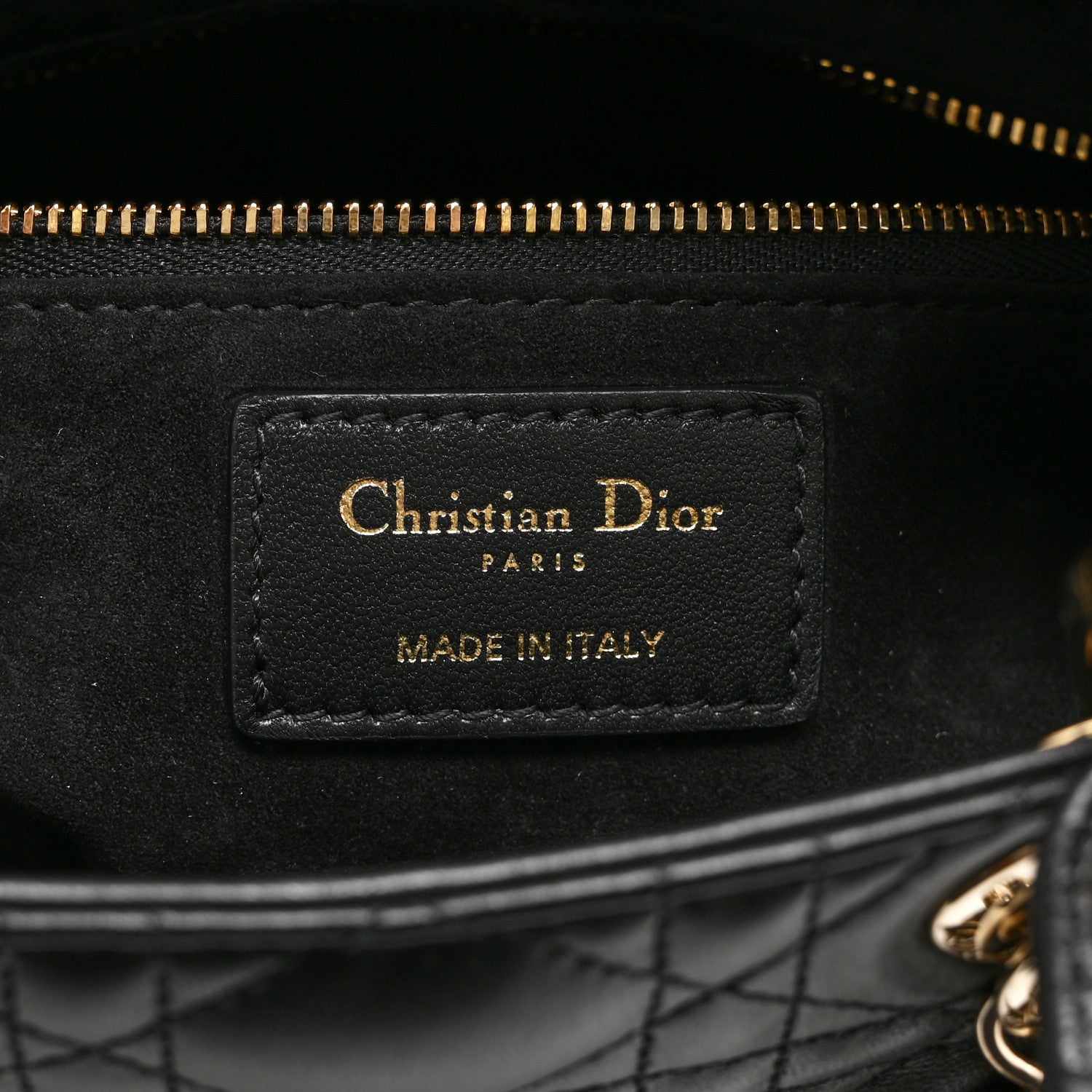 Christian Dior Lambskin Cannage Small My ABCDior Lady Dior Black 6 of 10