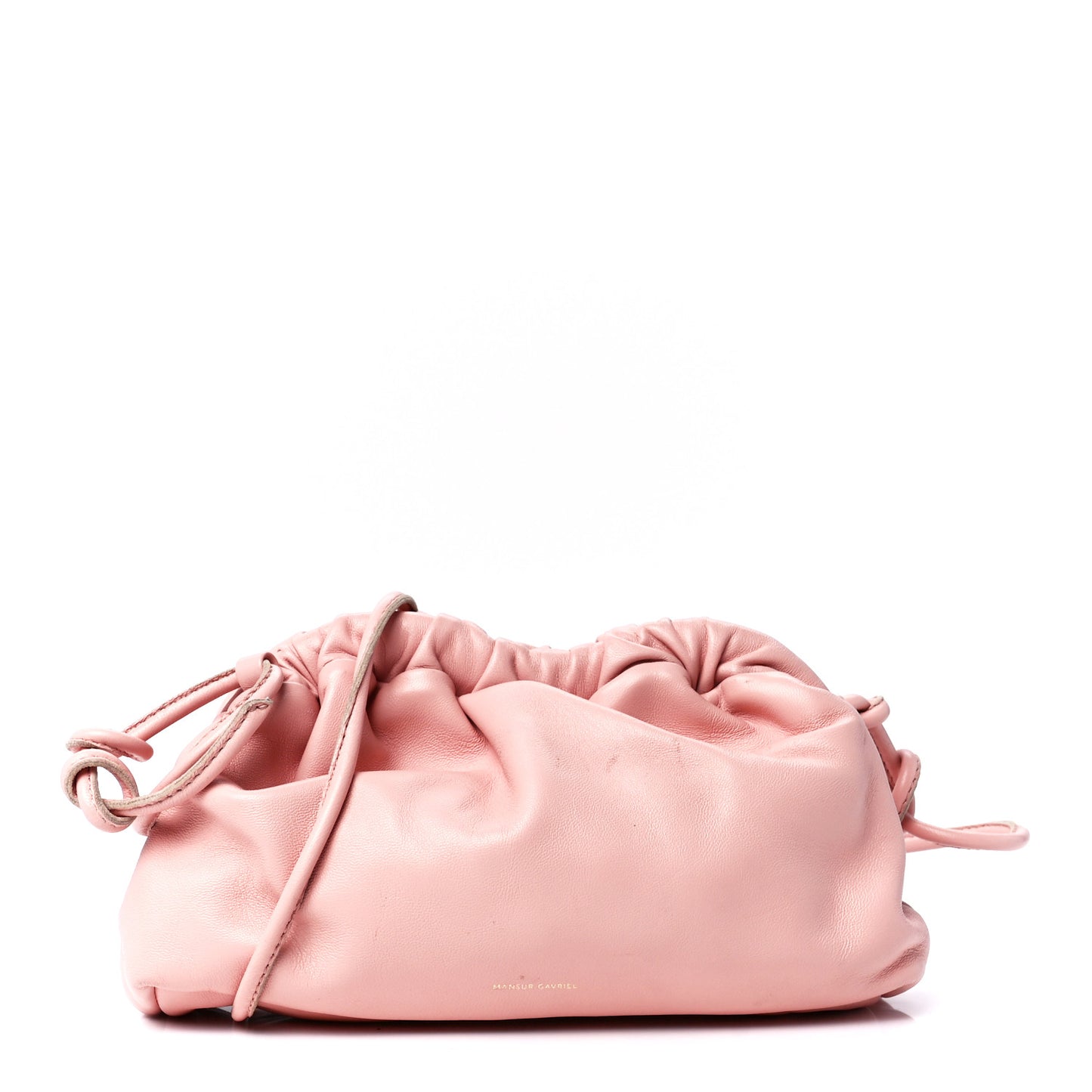 Lambskin Mini Cloud Clutch Dahlia